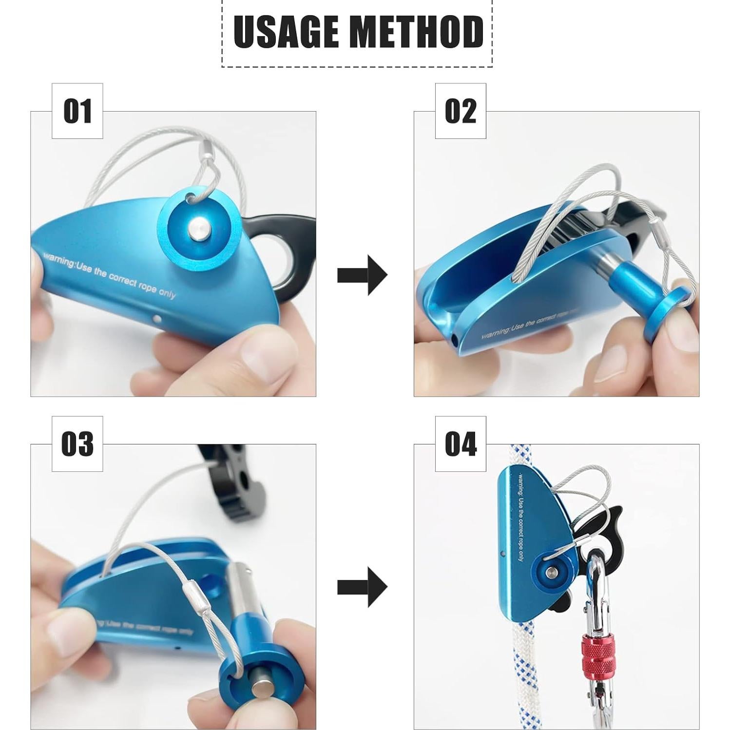 Kit de Escalada S.E.PEAK 3,05m con Agarre Desmontable Azul