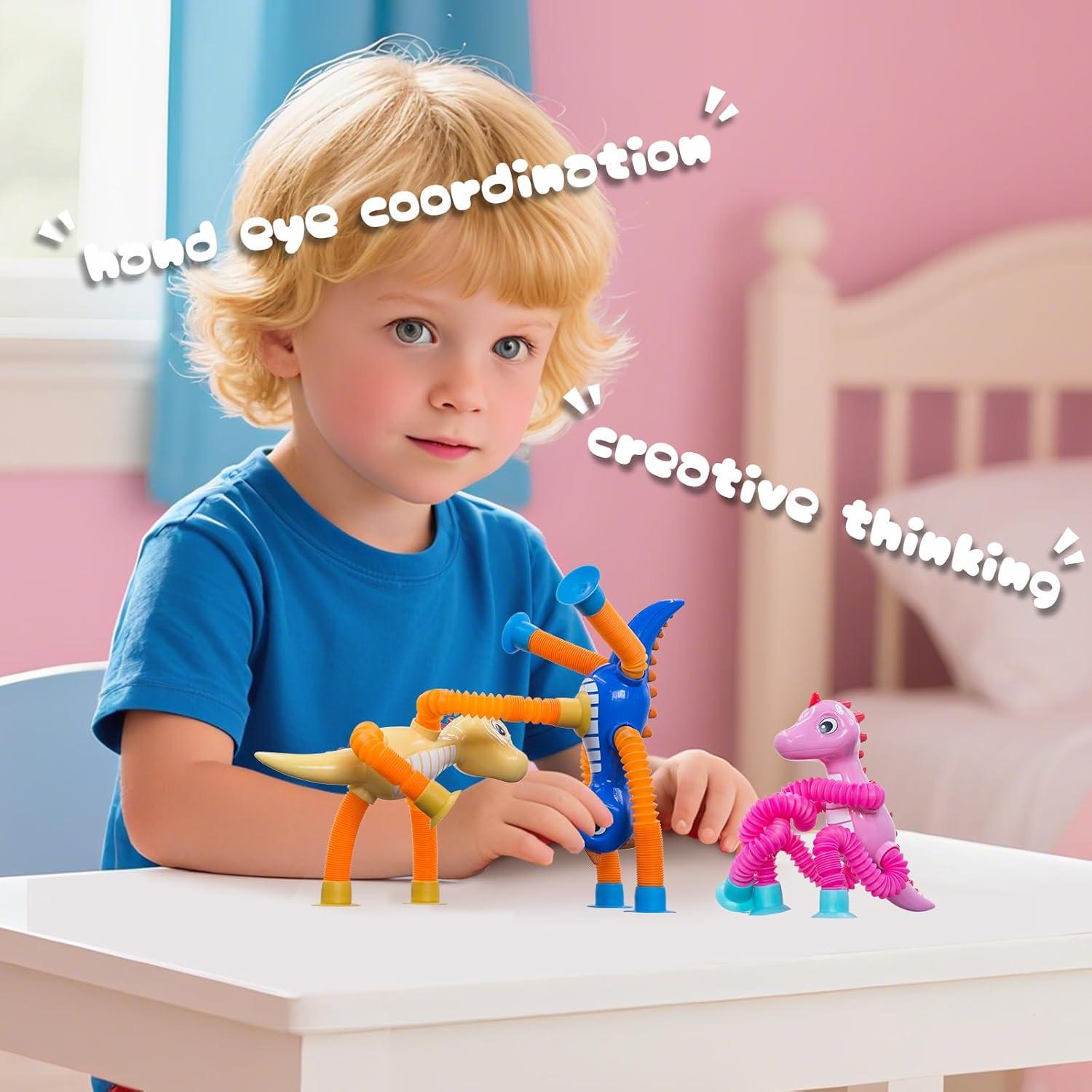 Juguete Antiestrés DoDoMagxanadu Cocodrilo 4 Tubos Pop