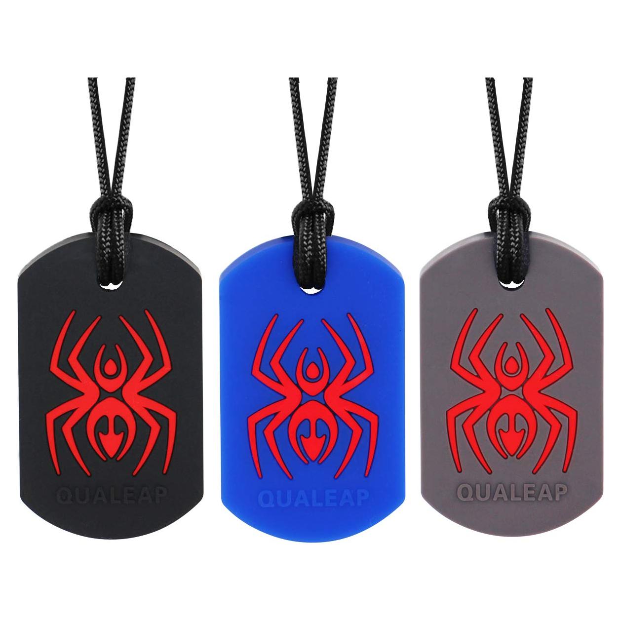 Collar Masticable Sensorial QULEAP Spider para Niños - Firme Estándar