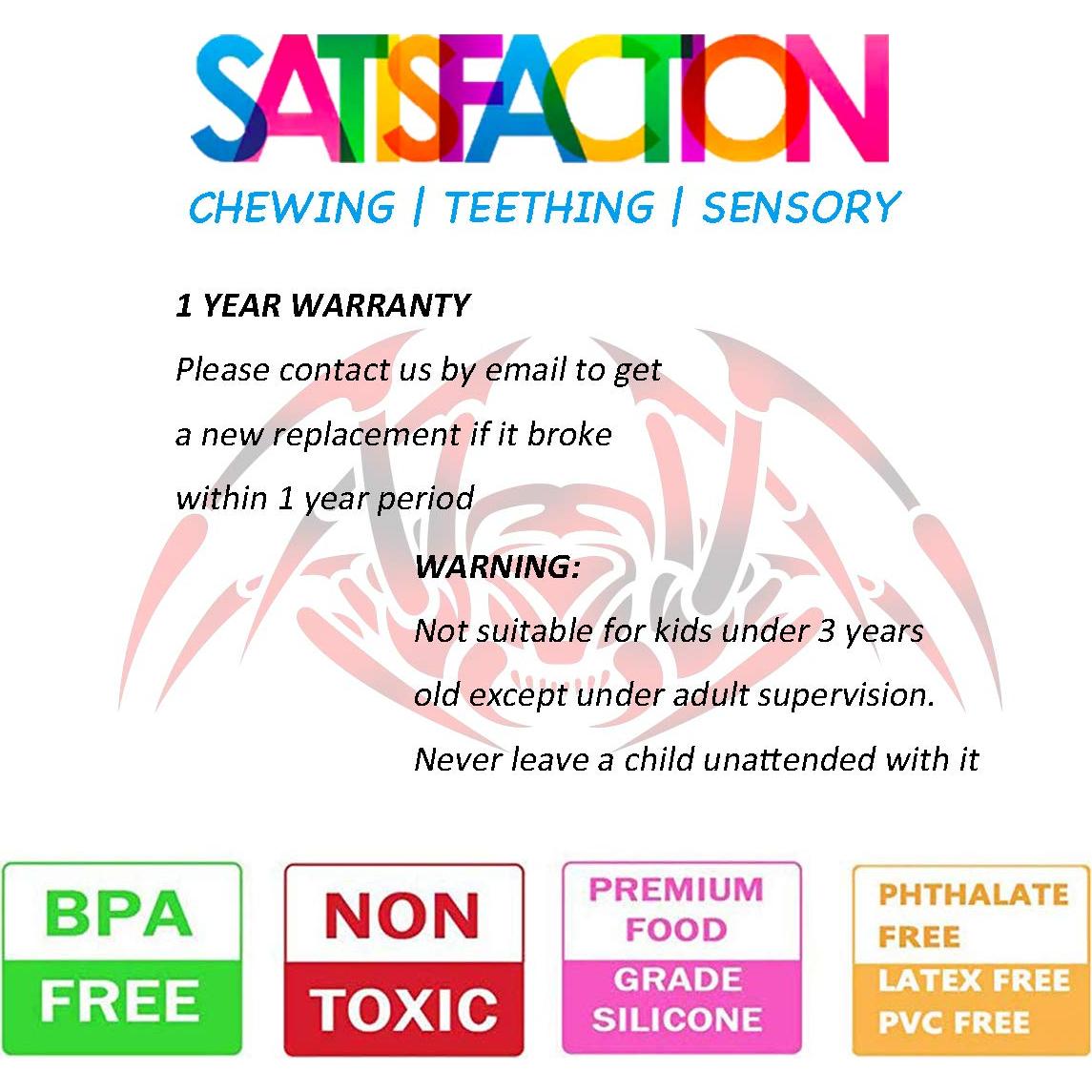 Collar Masticable Sensorial QULEAP Spider para Niños - Firme Estándar