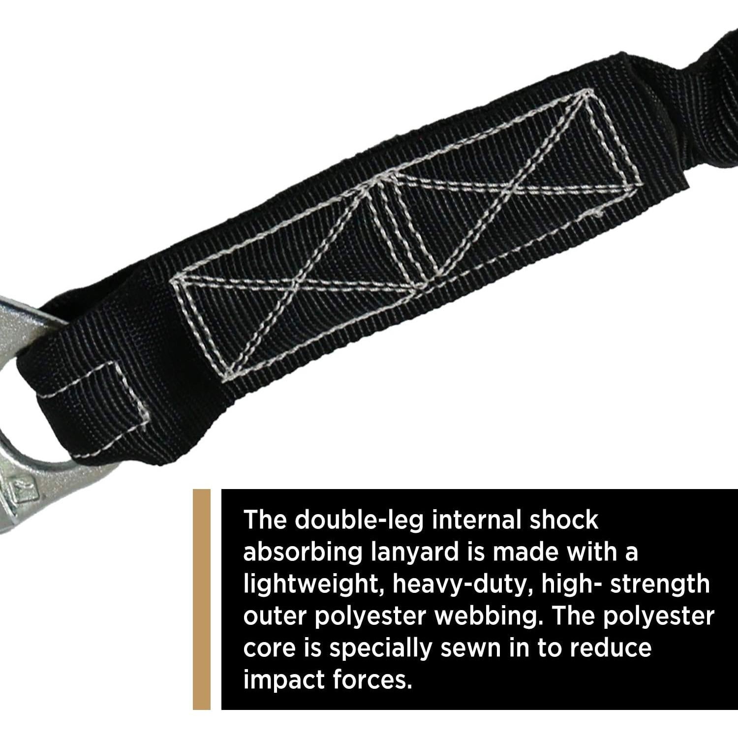 Lanyard de Seguridad AFP AFLD2206 Doble Pierna 1.83m