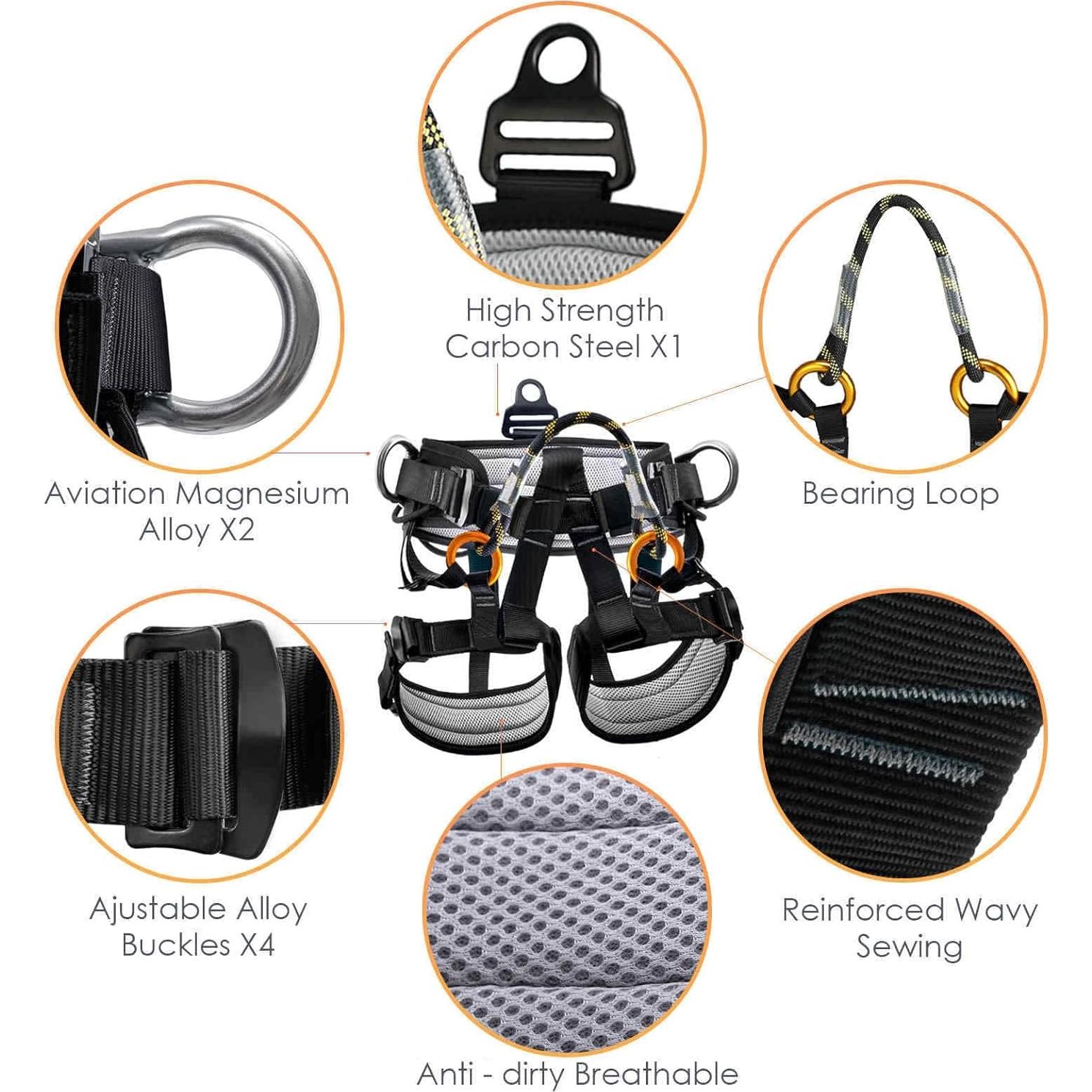 Cinturón de Escalada HandAcc ZY005 1.5kg 300kg Resistencia