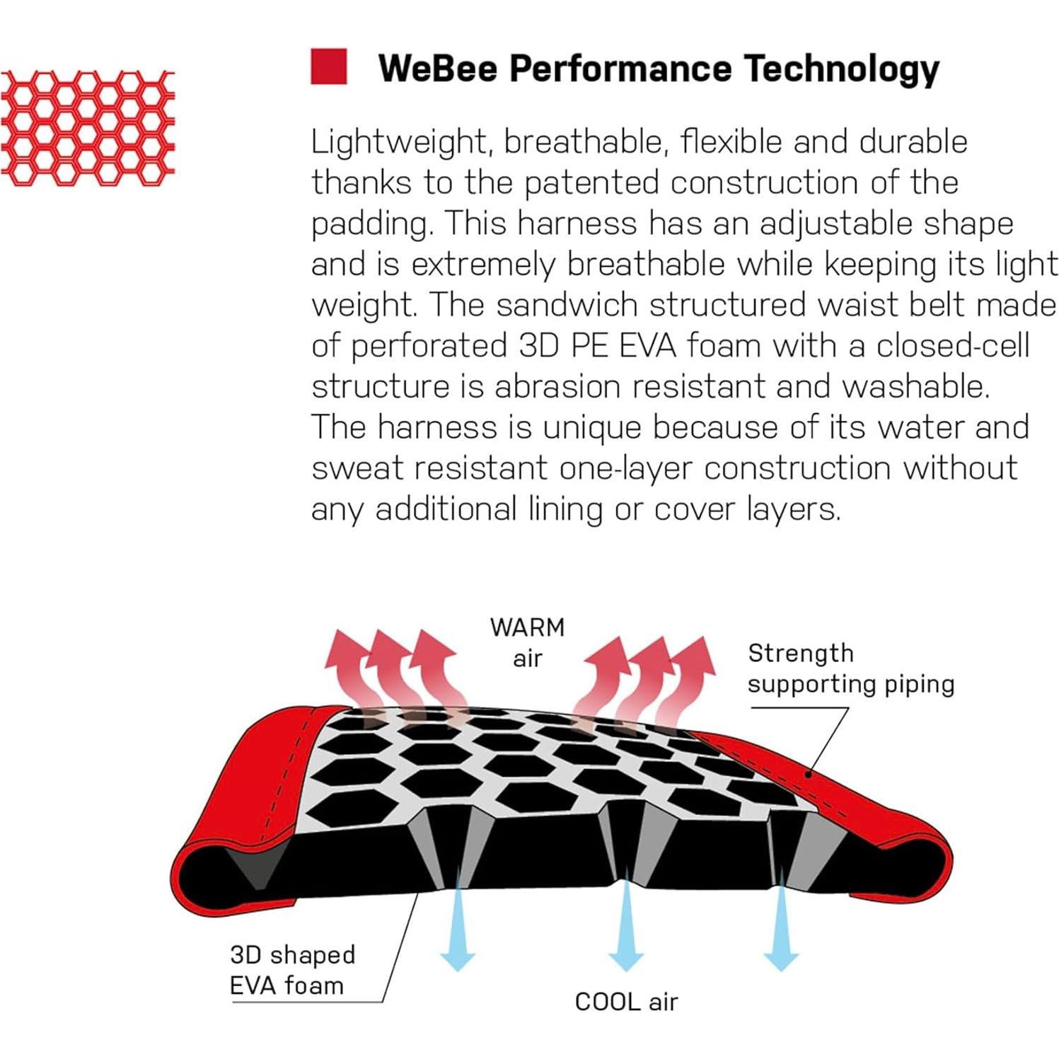 Arnés de Escalada Ocun Webee Lady para Mujeres con 4 Bucles