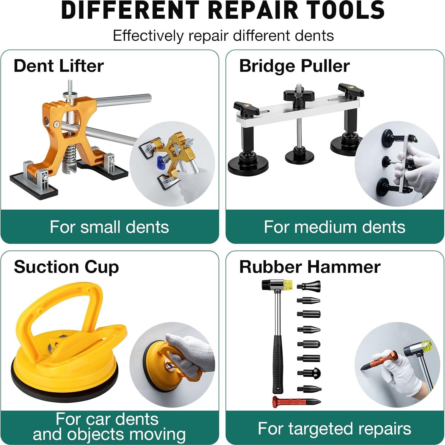 Kit de Reparación de Abolladuras NJ FOREVER A7 - 135 Piezas