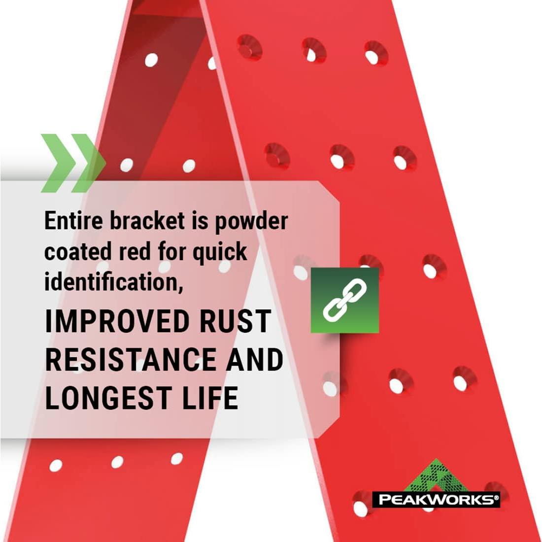 Soporte de Anclaje Temporal Peakworks - Acero Inoxidable 140 kg