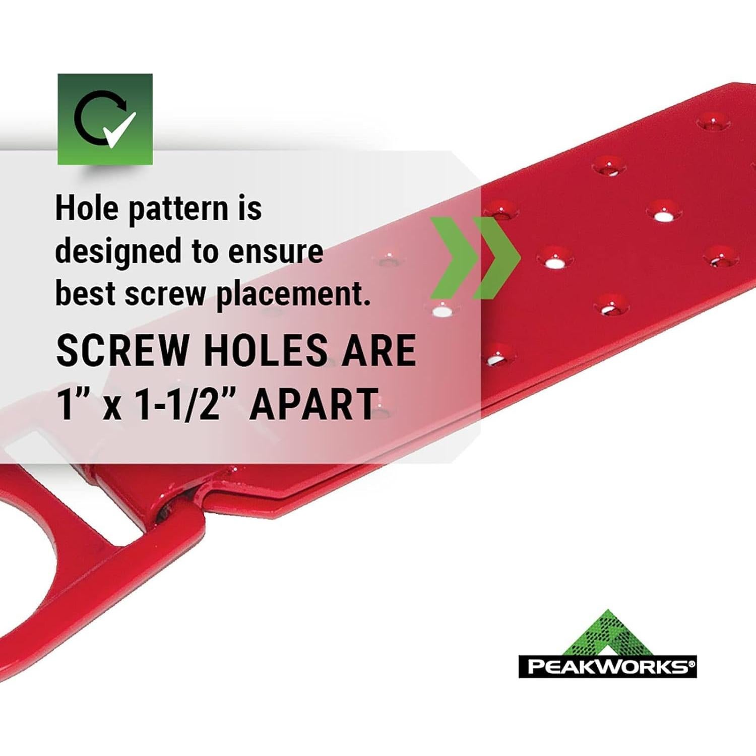 Soporte de Anclaje Temporal Peakworks - Acero Inoxidable 140 kg