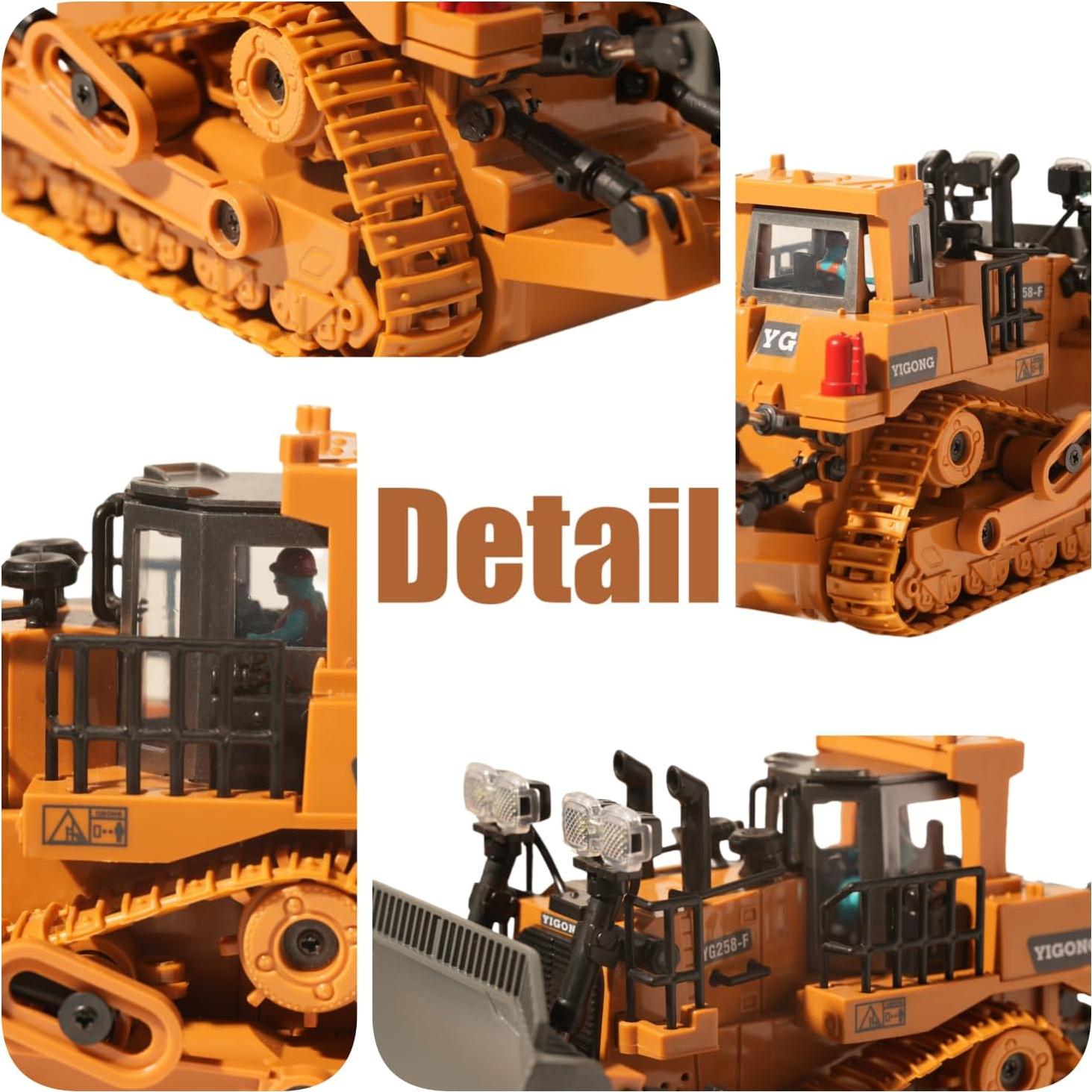 Bulldozer RC OrgaNatureQueen 9 Canales con Luces y Sonido