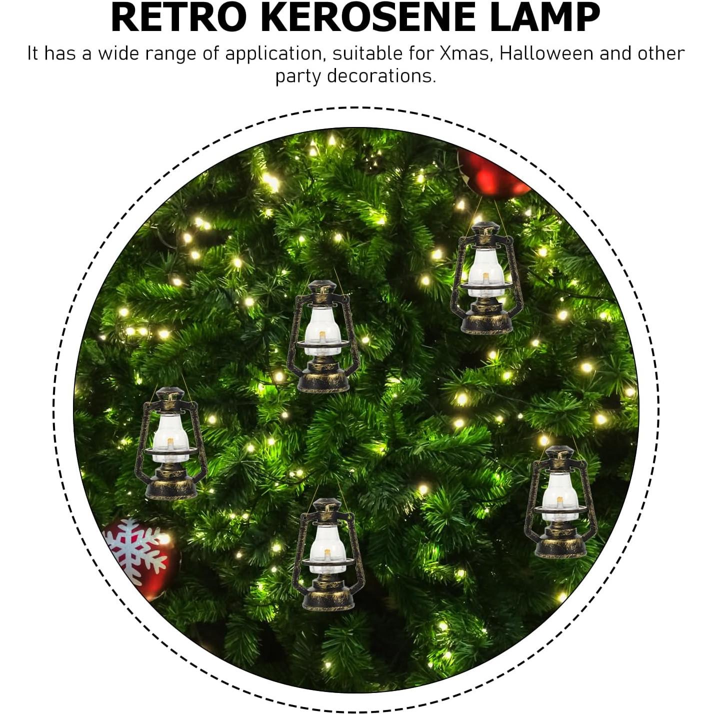 10 Mini Lámparas de Aceite Vintage Artibetter para Decoración