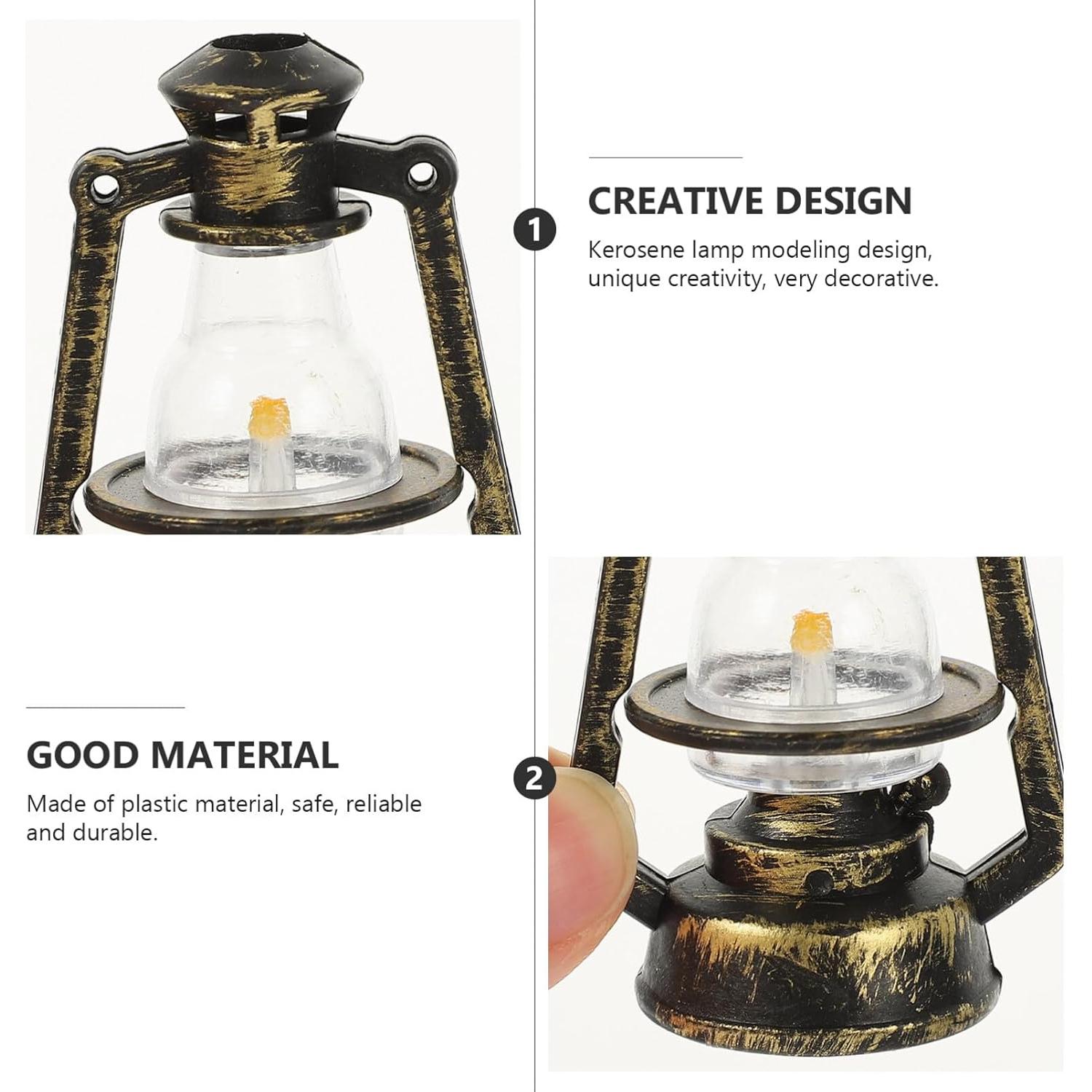 10 Mini Lámparas de Aceite Vintage Artibetter para Decoración