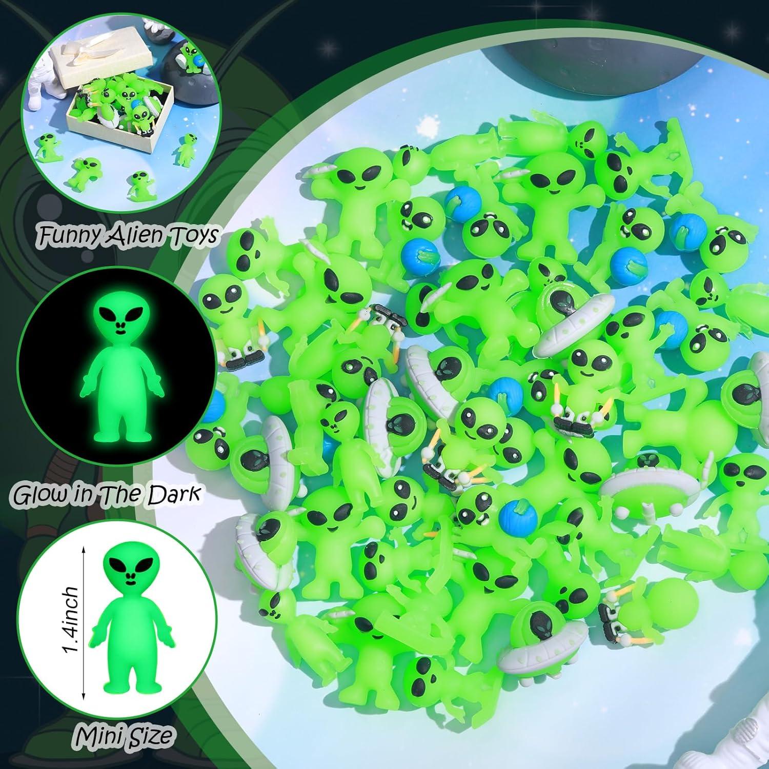 15 Figuras Mini Alienígenas que Brillan en la Oscuridad