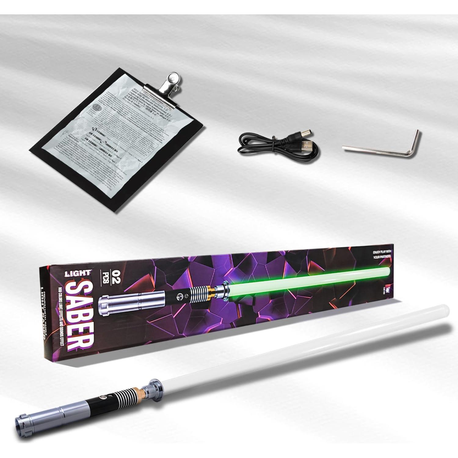 Sable de Luz XUZ para Duelos Pesados, 16 Colores RGB, Recargable