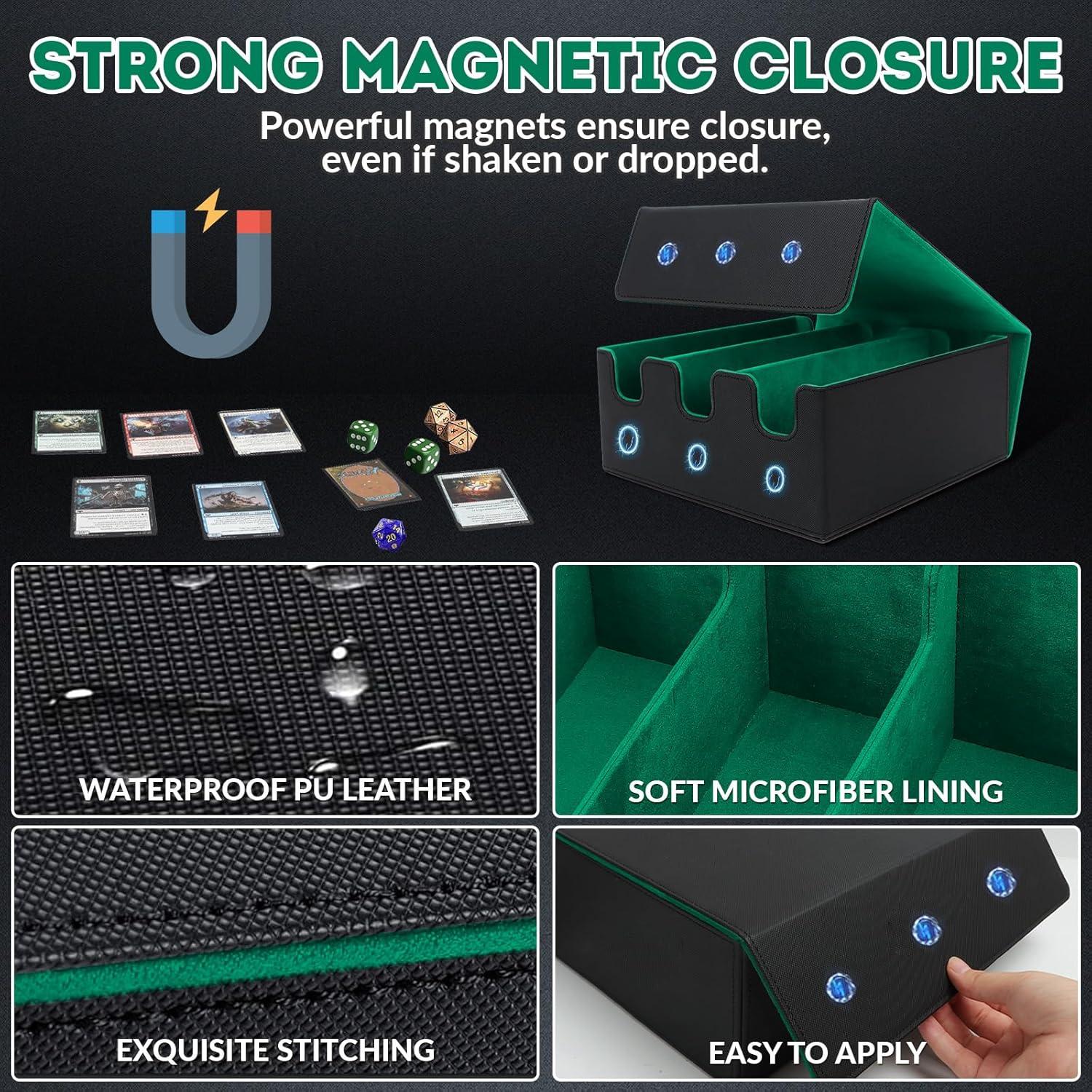 Caja de Almacenamiento de Cartas QLOUNI 2100+ Verde Impermeable