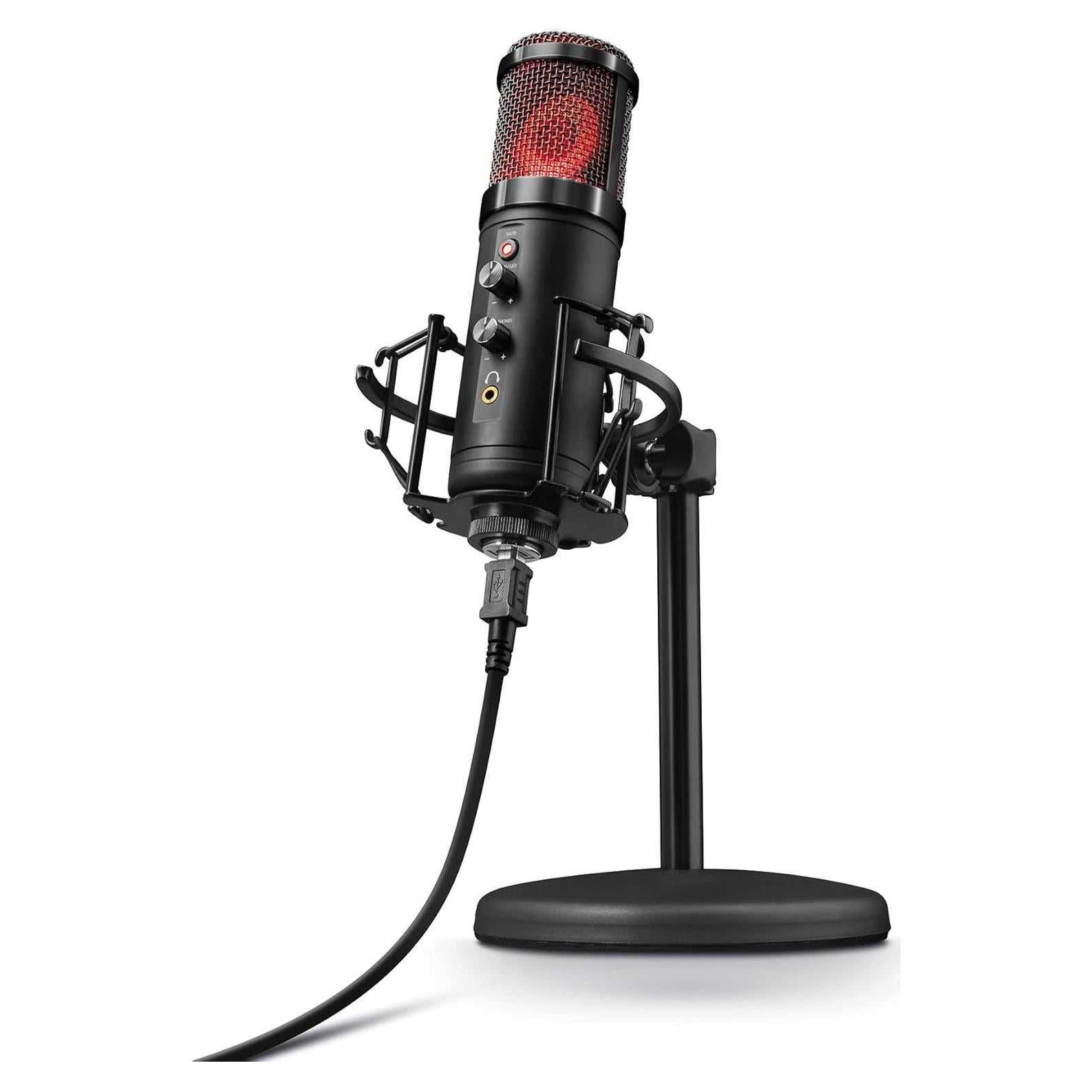 Micrófono USB Trust GXT 256 Exxo para Streaming y Podcasting