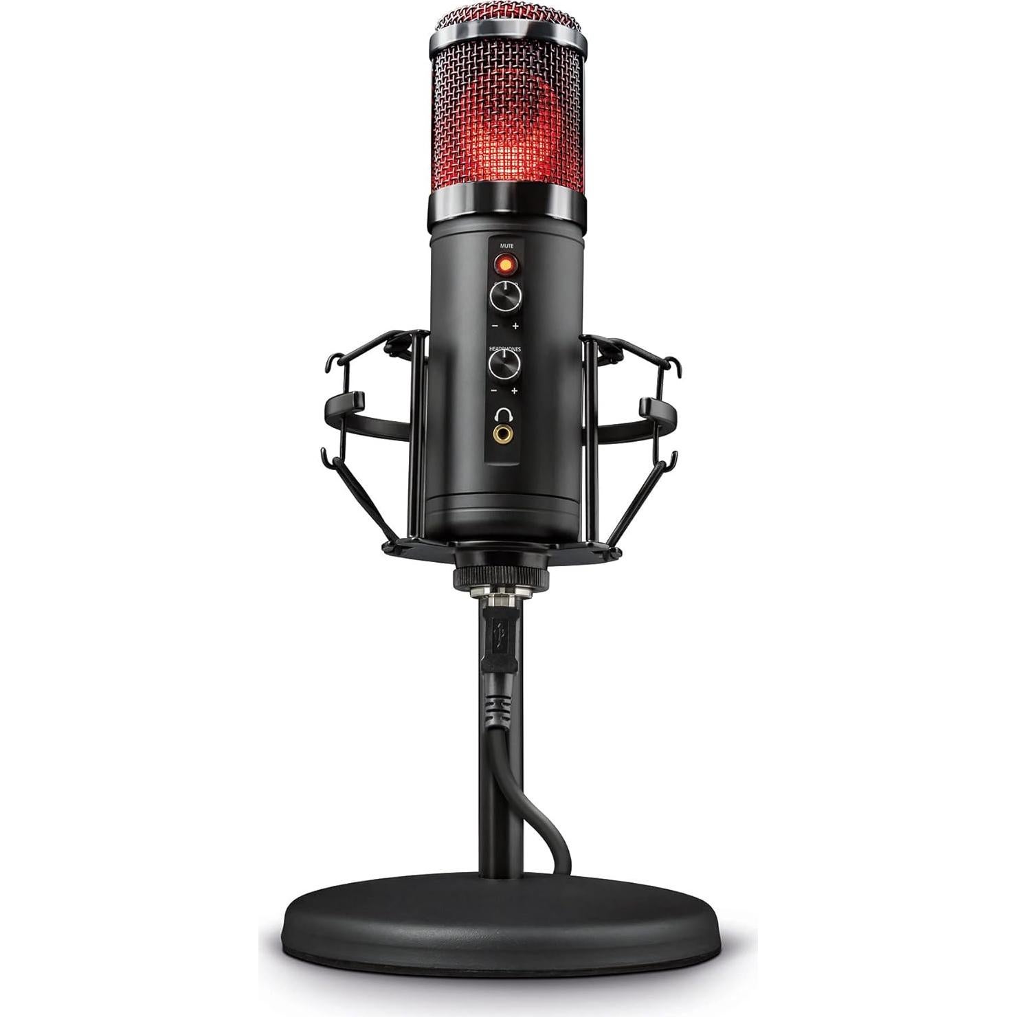 Micrófono USB Trust GXT 256 Exxo para Streaming y Podcasting