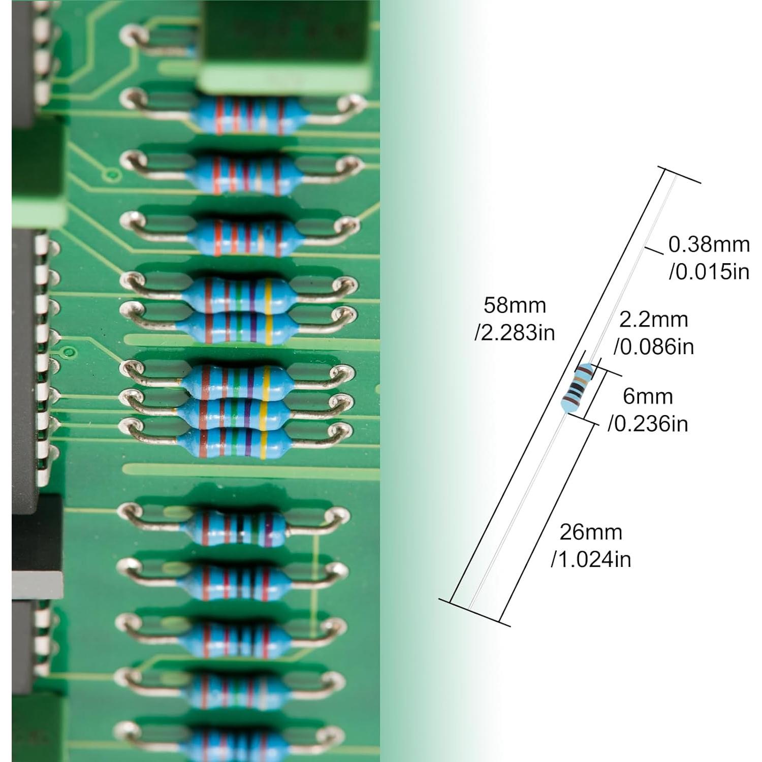 Kit de Resistores de Precisión JX-E 1350 Piezas 0 a 5.6M Ohm