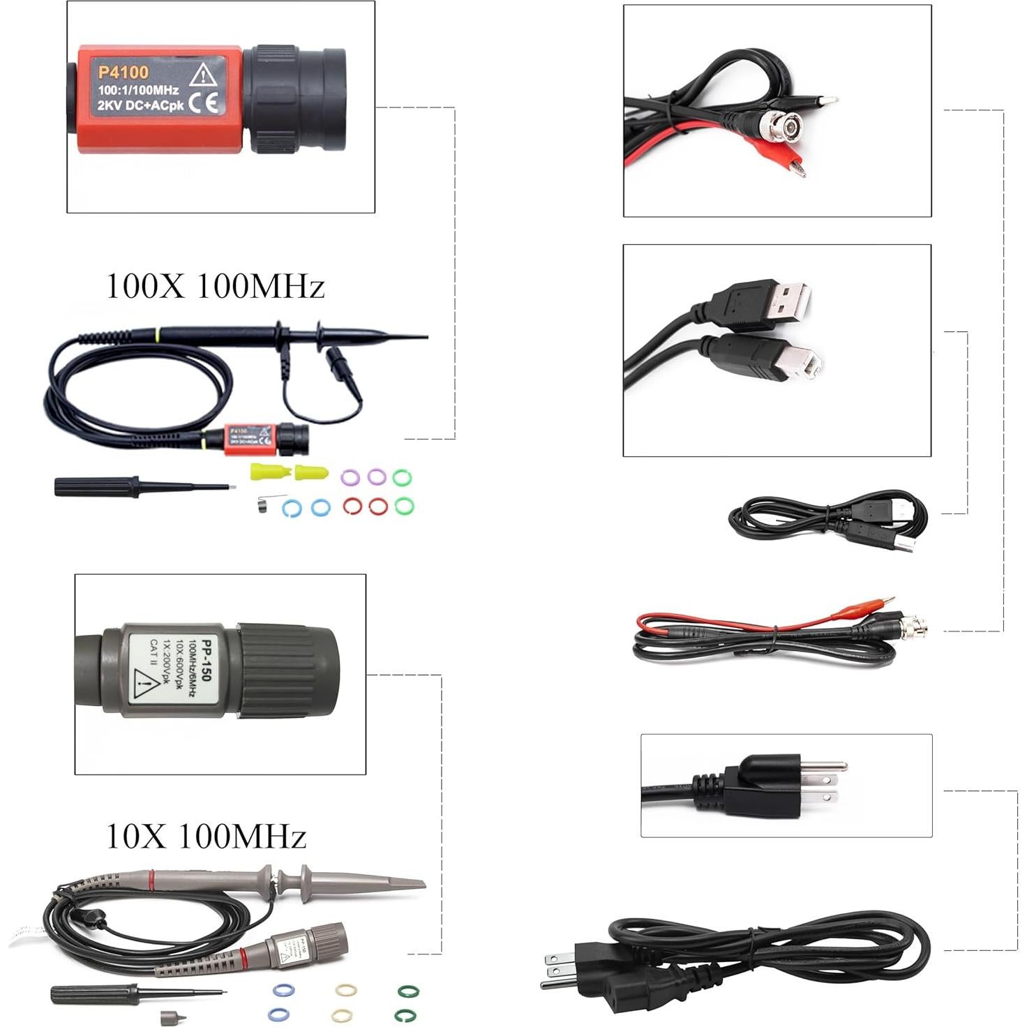 Osciloscopio Digital Hantek DSO2C10 100MHz 2CH 1GSa/s
