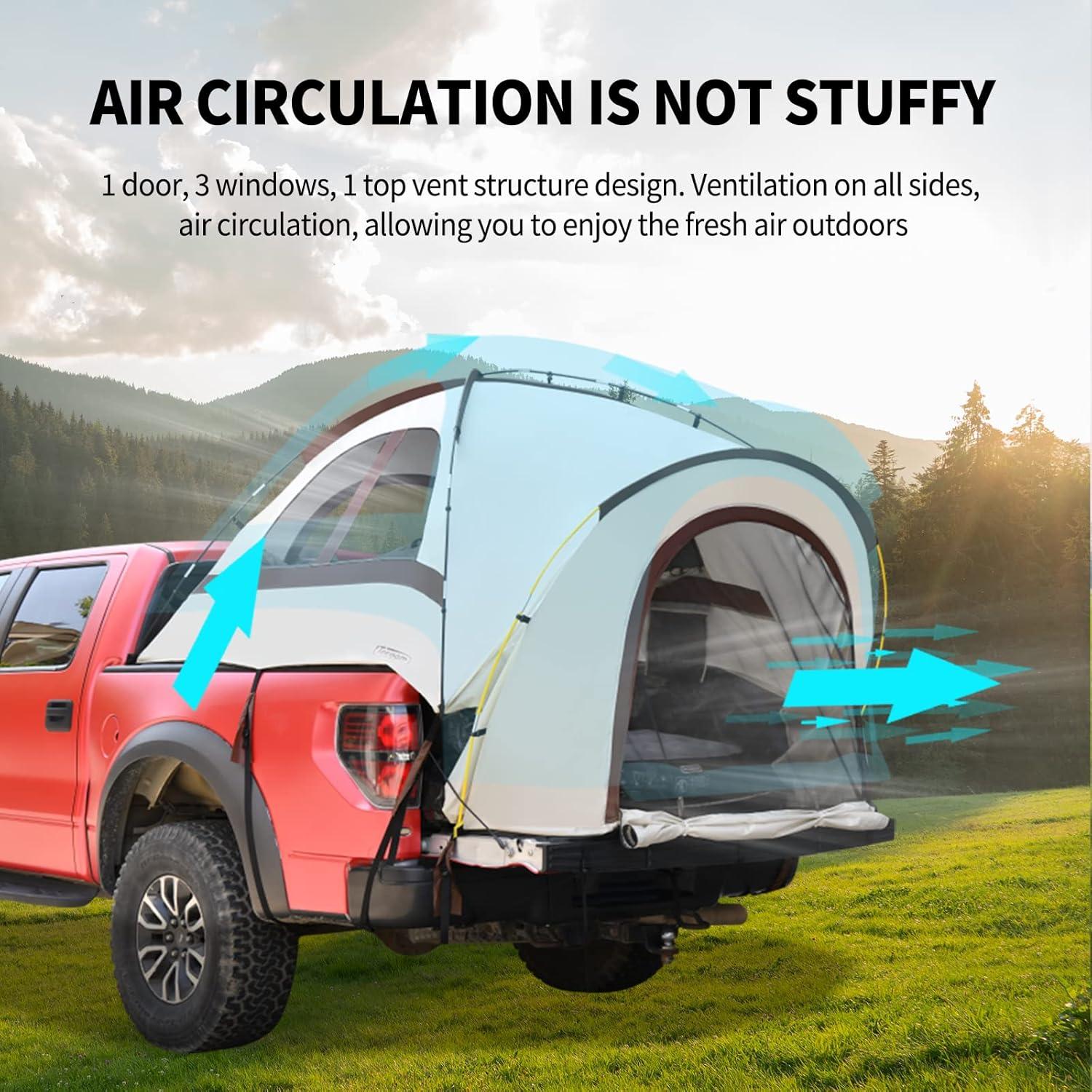 Tienda para Camioneta Tecoom 5.5-5.8ft Impermeable Doble Capa