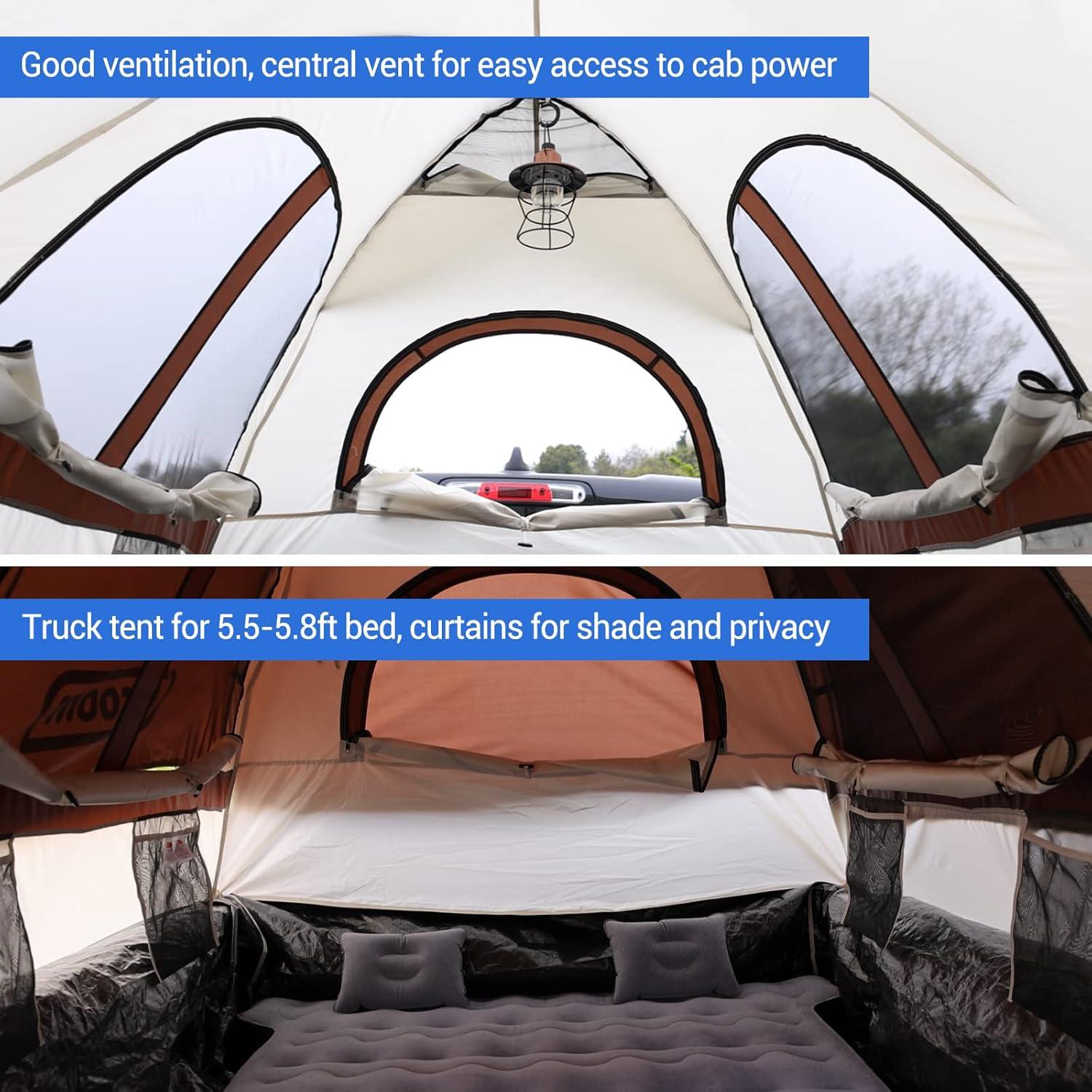 Tienda para Camioneta Tecoom 5.5-5.8ft Impermeable Doble Capa