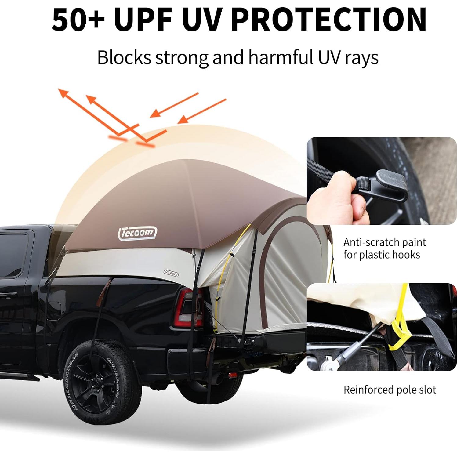 Tienda para Camioneta Tecoom 5.5-5.8ft Impermeable Doble Capa
