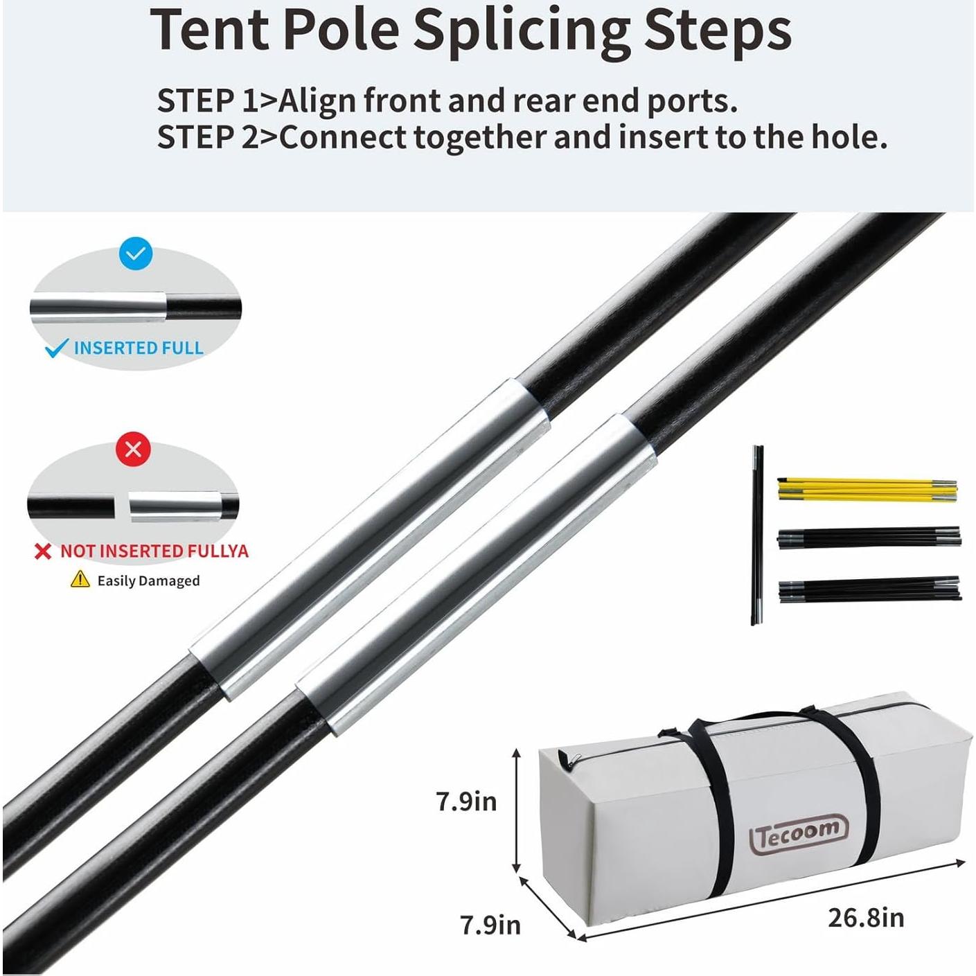 Tienda para Camioneta Tecoom 5.5-5.8ft Impermeable Doble Capa