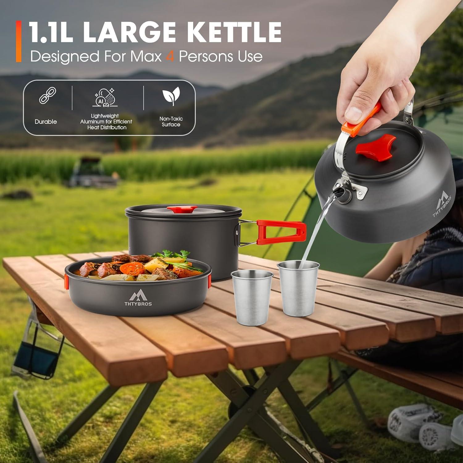 Kit de Utensilios de Cocina Camping THTYBROS 17 Piezas