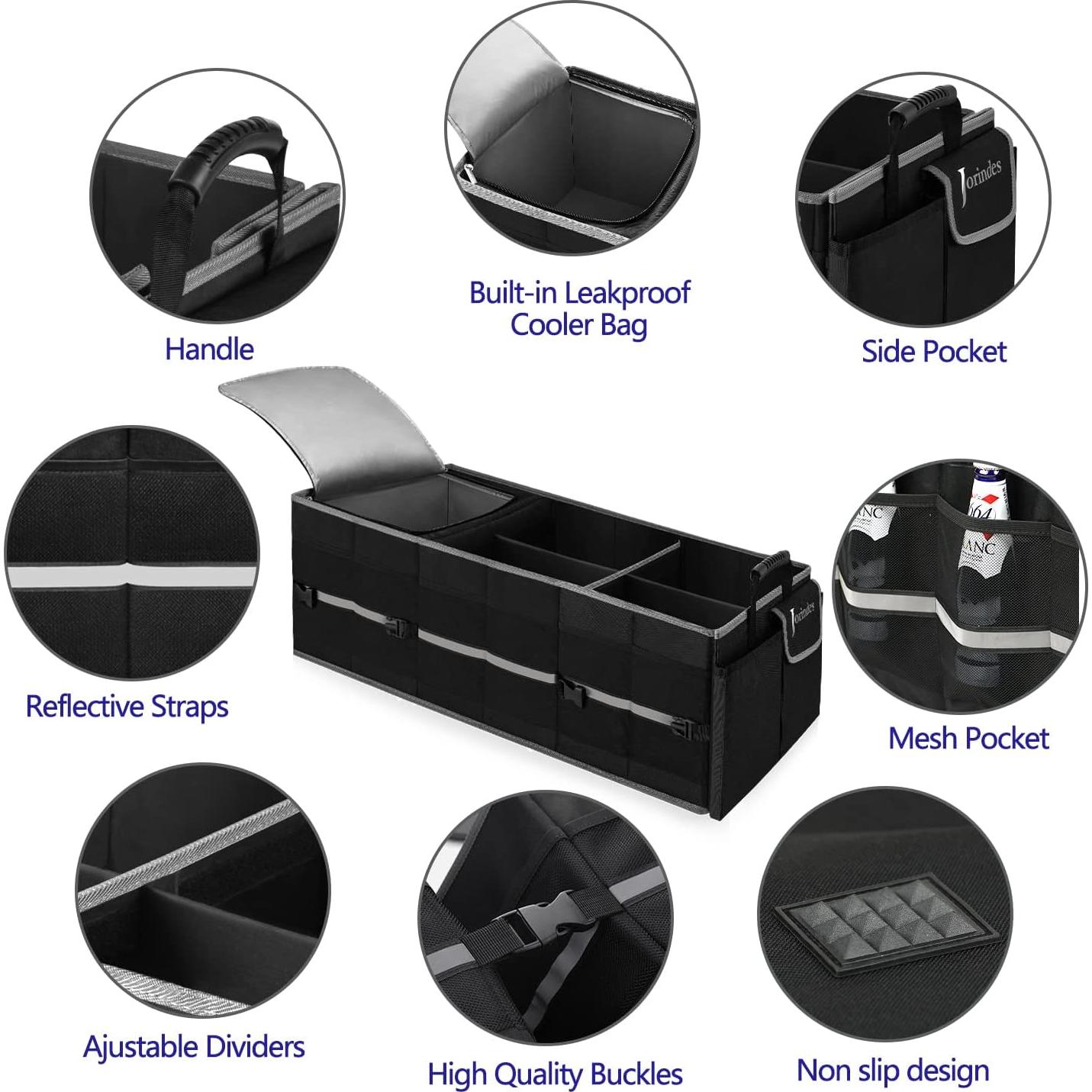 Organizador de Maletero Jorindes con Bolsa Térmica Aislada 2.64 kg