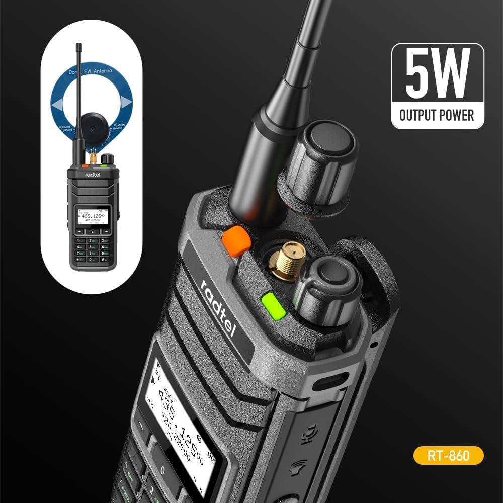 Radio Radtel RT-860 Doble Banda HF UHF VHF 1024 Canales