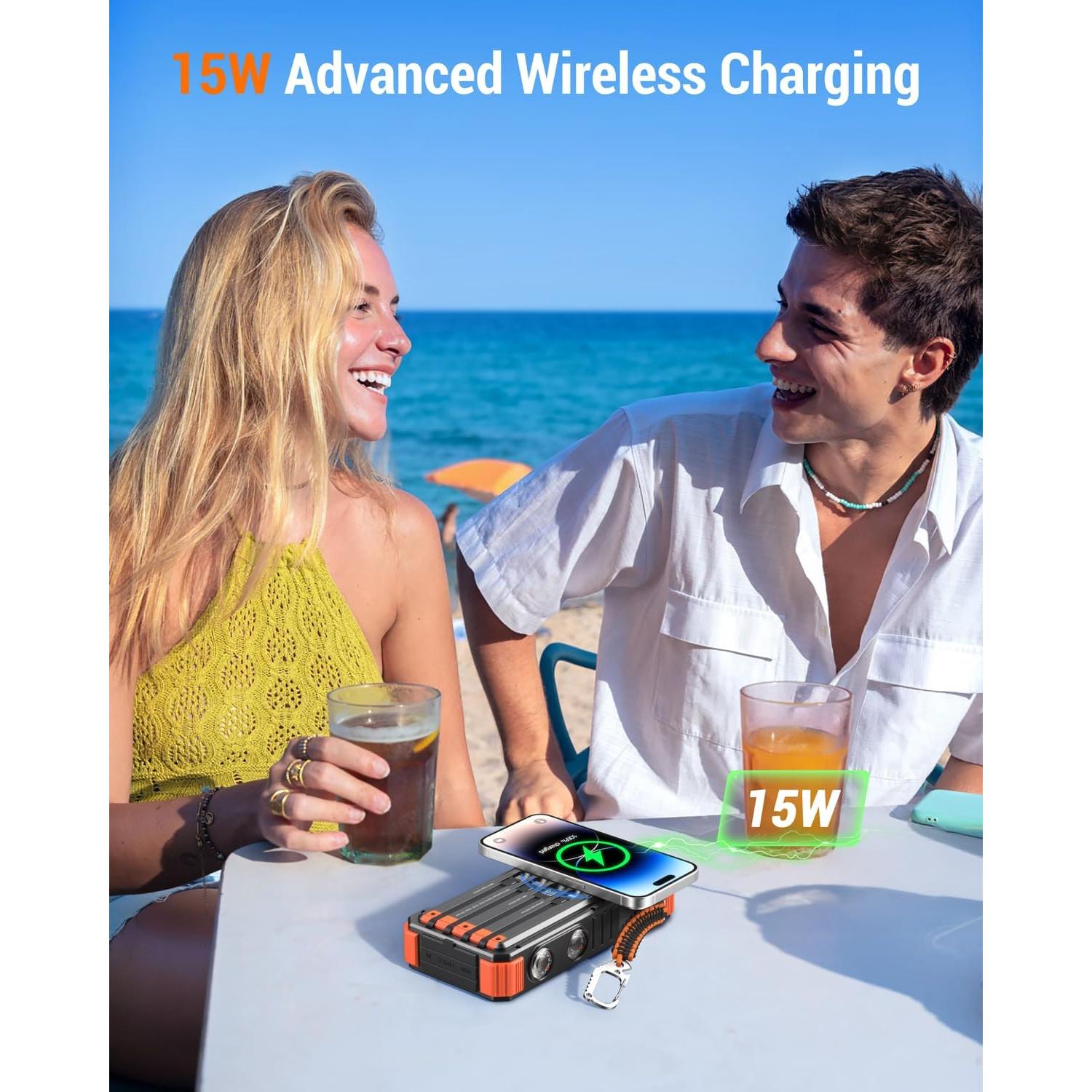 Cargador Solar BLAVOR 45W 20000mAh Portátil Inalámbrico