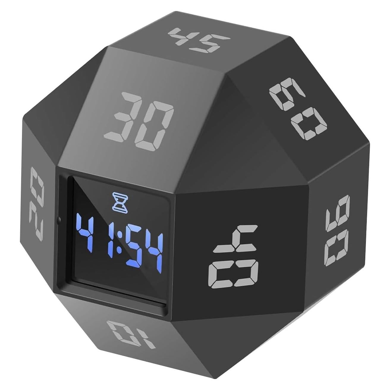 Temporizador Digital 12 Caras BEBESIRI Negro - 1 a 90 Minutos