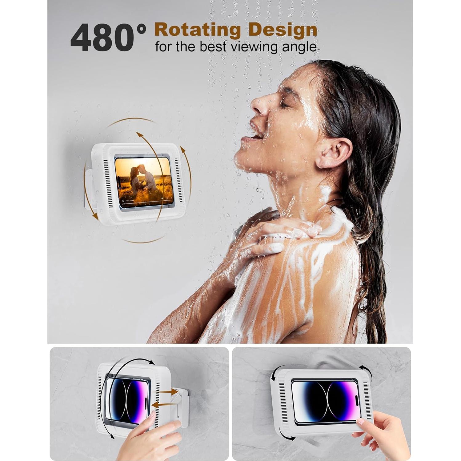 Soporte de Teléfono de Ducha TOCHIO a Prueba de Agua Blanco