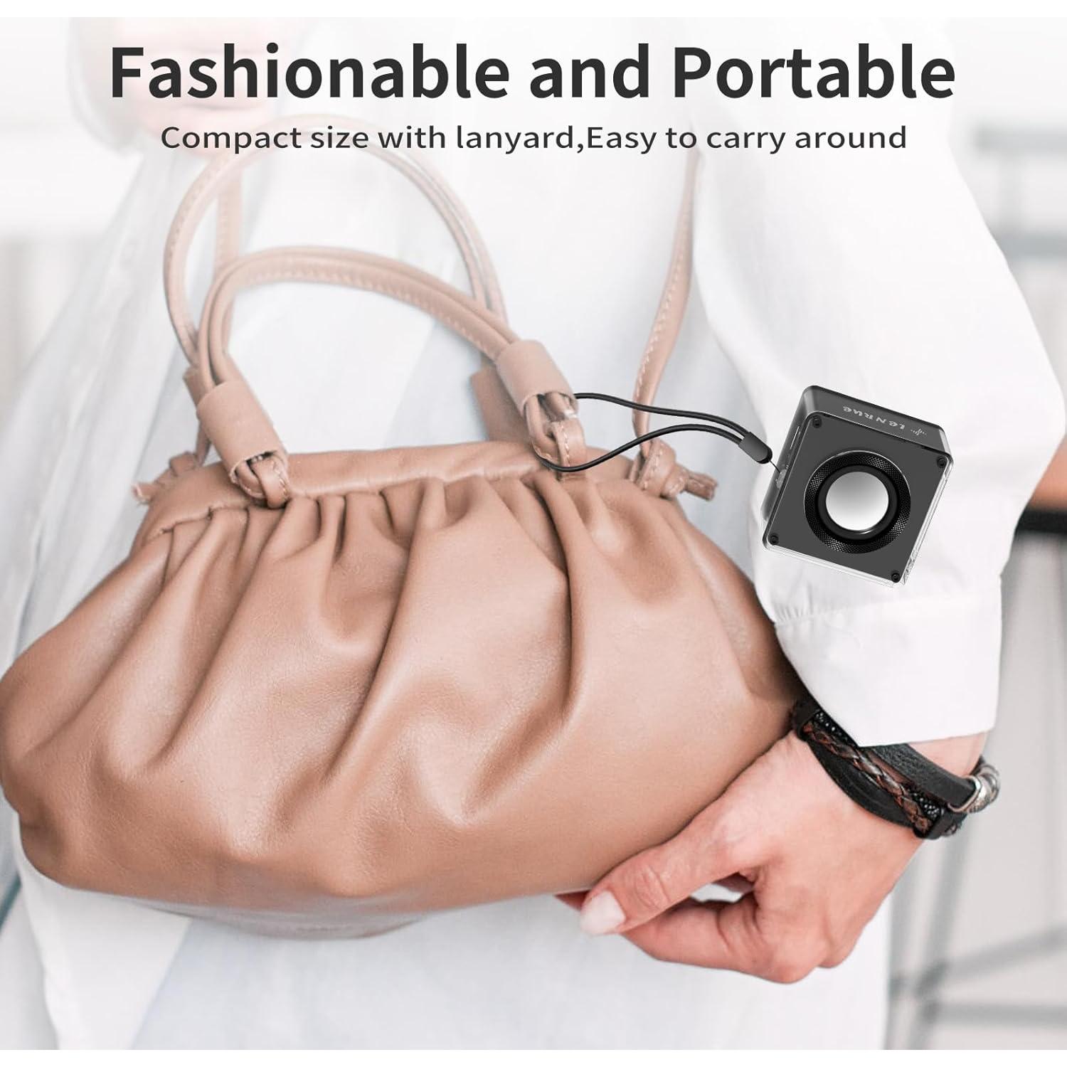 Altavoz Bluetooth LENRUE A01 Mini 5W Inalámbrico Negro