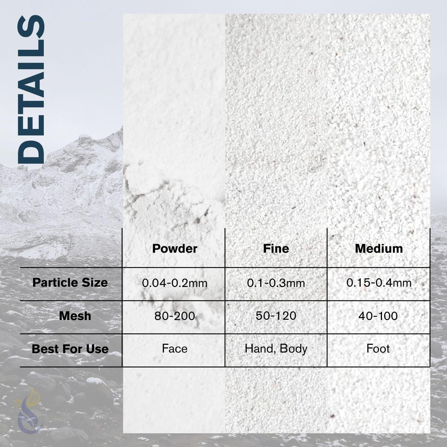 Pómez Cosmético Natural ClearLee - 226.8g Grano Fino Exfoliante