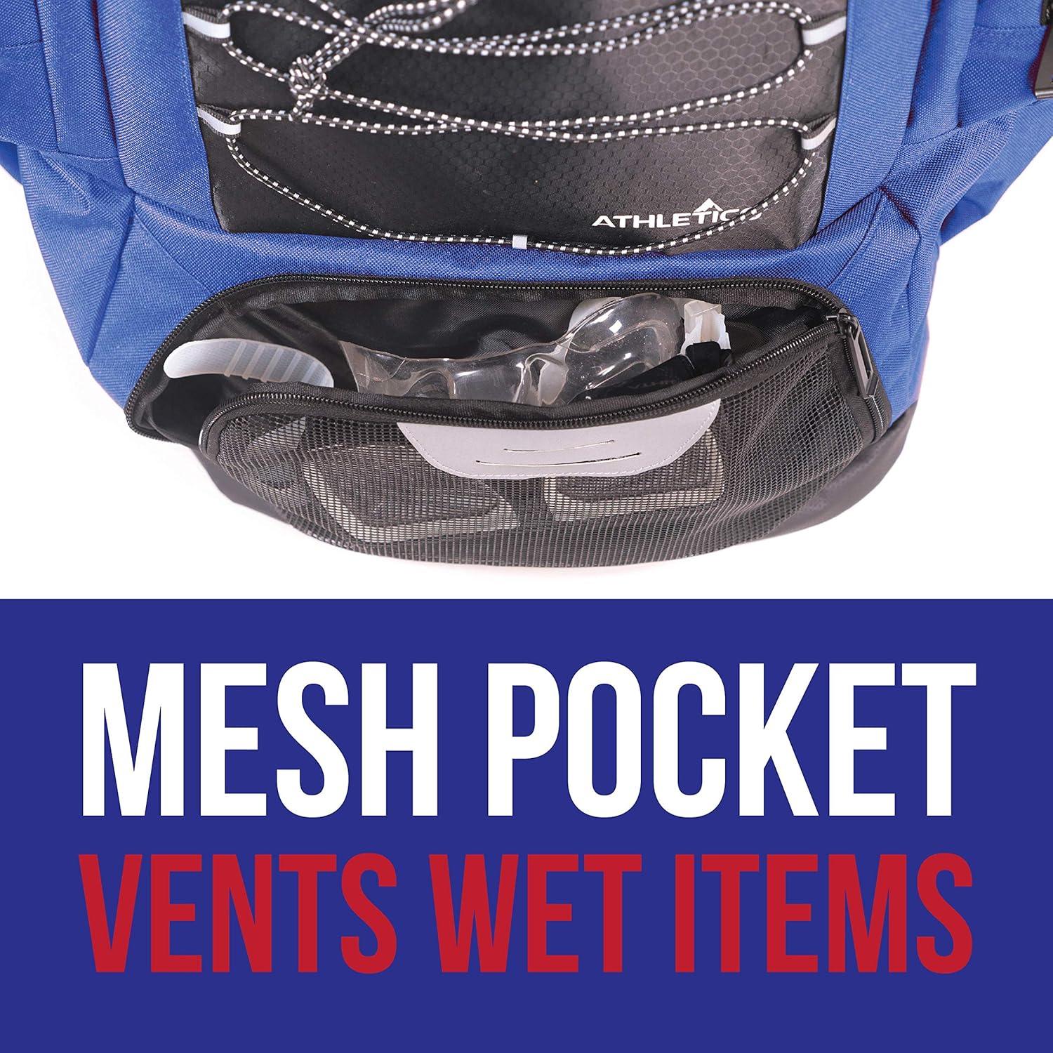 Mochila de Natación Athletico Azul 35.64L Compartimentos