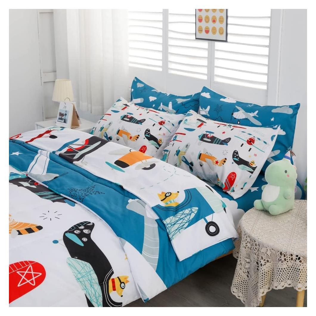 Conjunto de Edredón Individual 7 Piezas Yasida Aviación