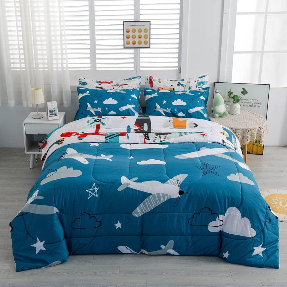 Conjunto de Edredón Individual 7 Piezas Yasida Aviación