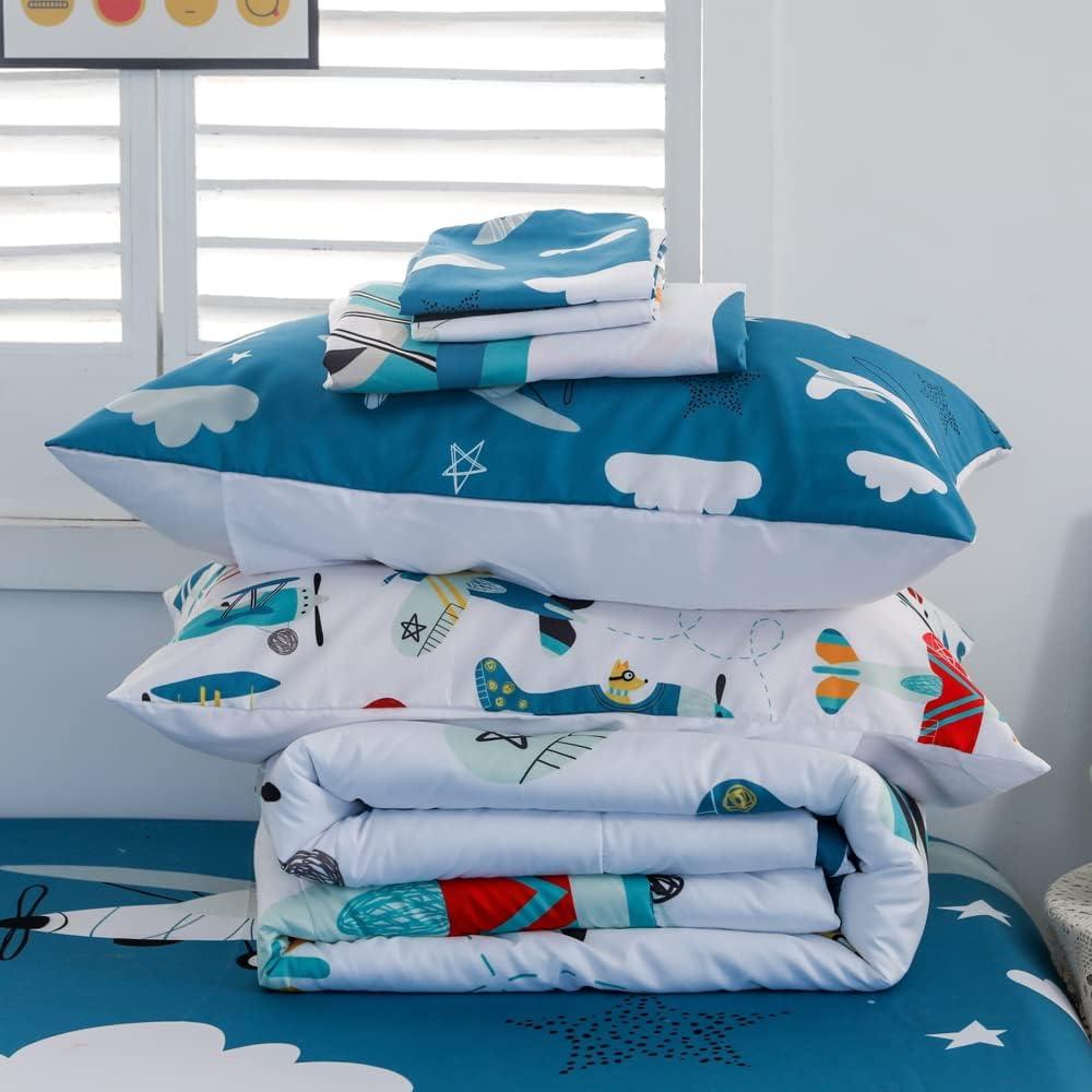 Conjunto de Edredón Individual 7 Piezas Yasida Aviación