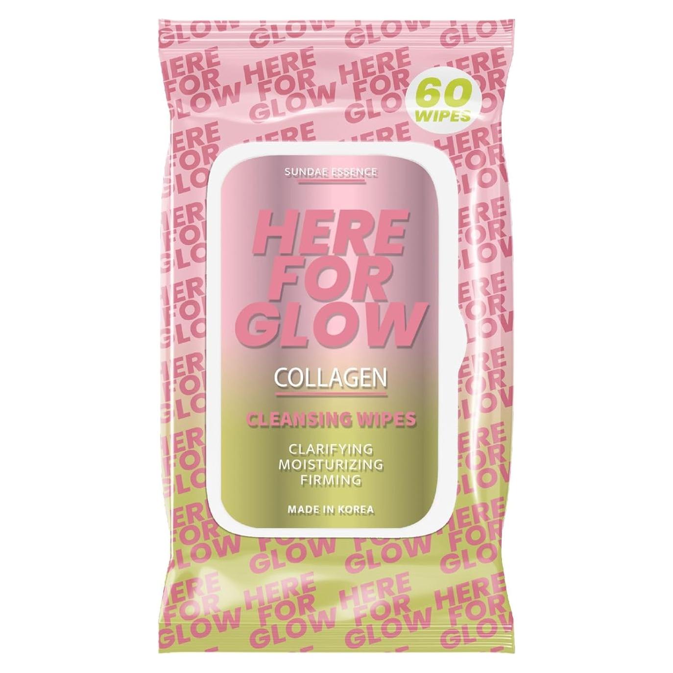 Toallitas Faciales de Colágeno Klar & Co - Hidratantes 95% Naturales