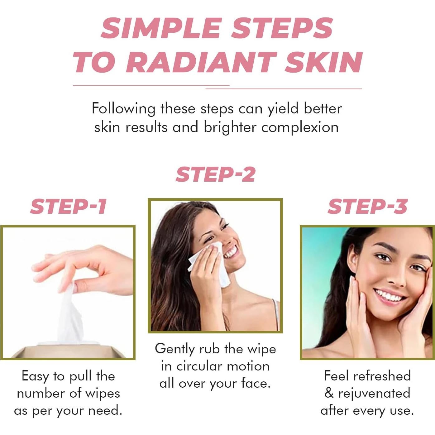 Toallitas Faciales de Colágeno Klar & Co - Hidratantes 95% Naturales