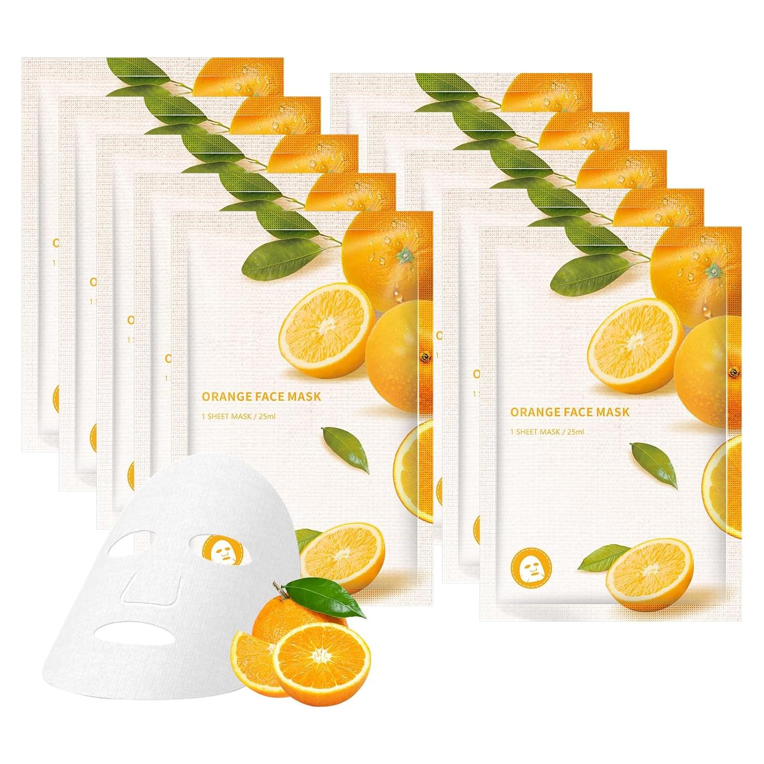 Mascarilla Facial de Vitamina C OUPEICHARM - Hidratante y Antienvejecimiento
