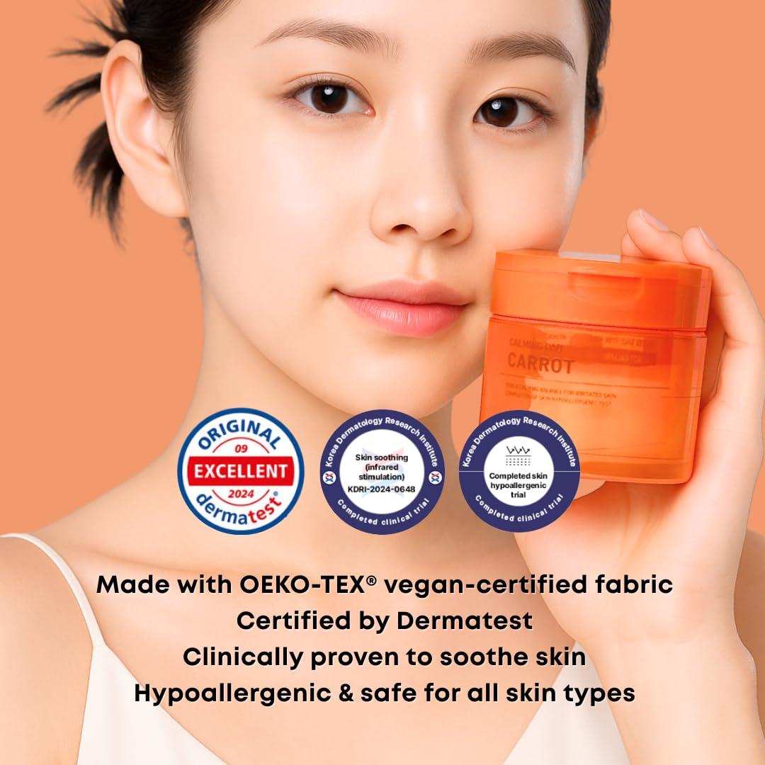 Discos de Tónico Calmante de Zanahoria Eco Glow - 40 Unidades