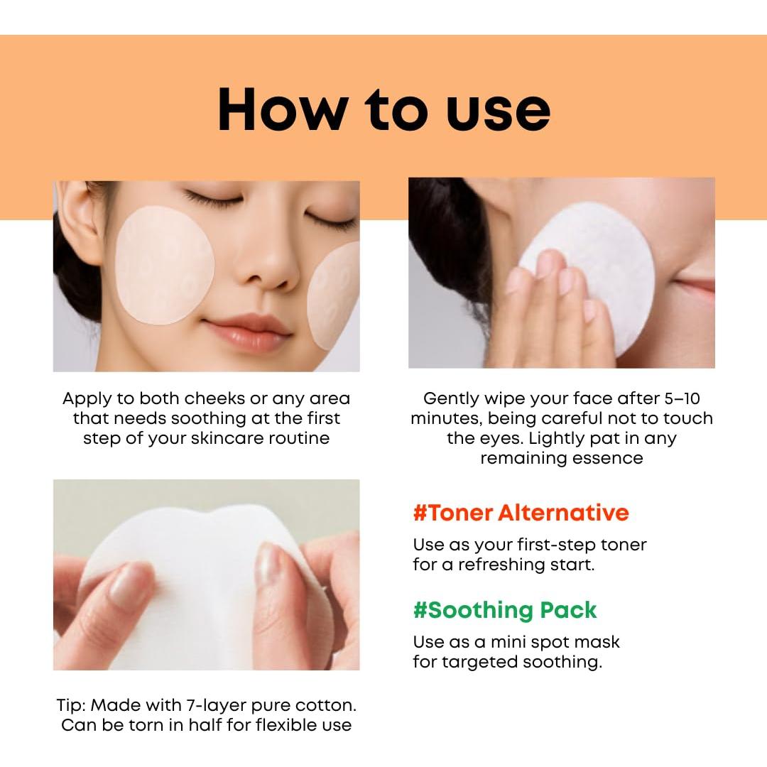 Discos de Tónico Calmante de Zanahoria Eco Glow - 40 Unidades