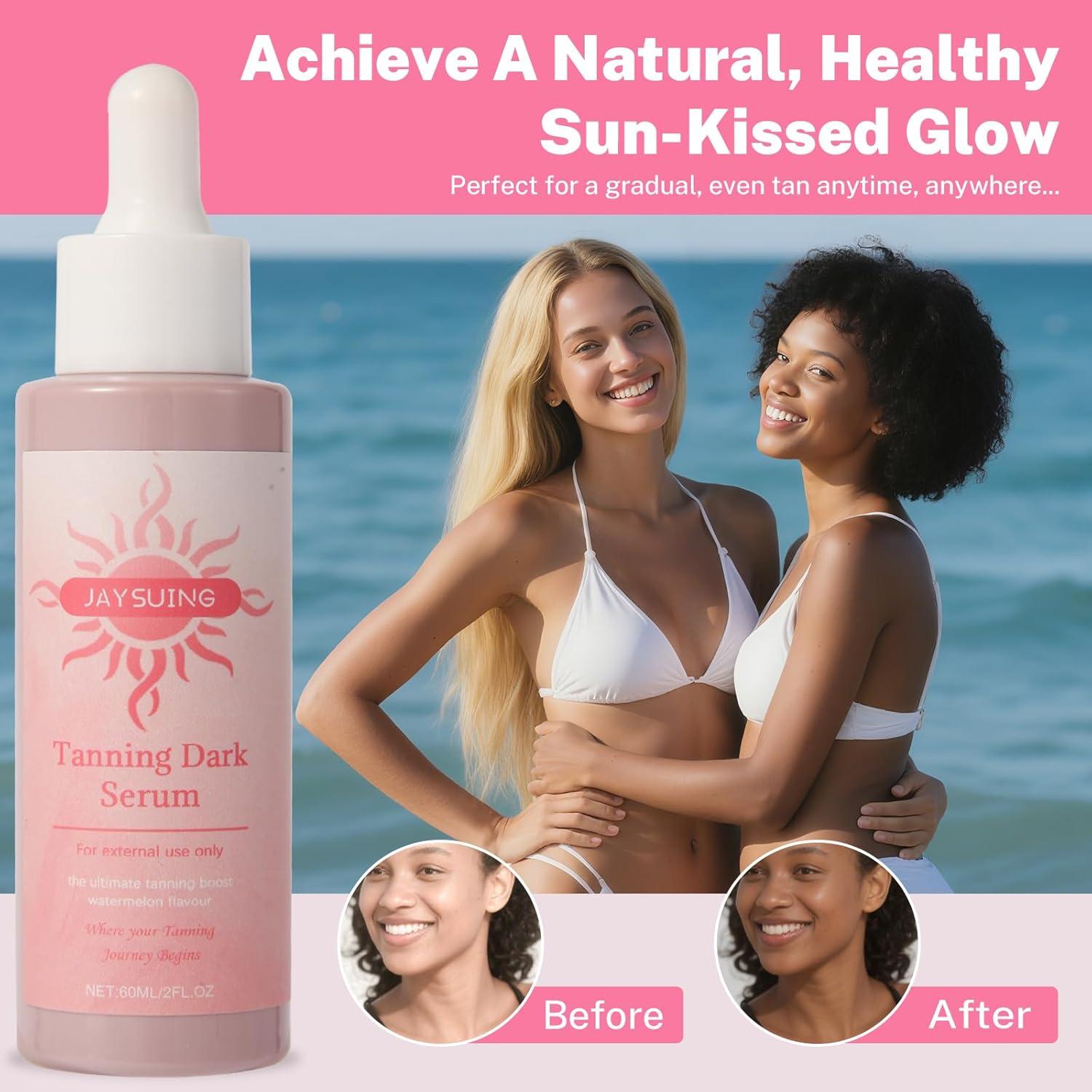 Suero Bronceador ALAOW 60ml - Brillo Natural Sin Rayas