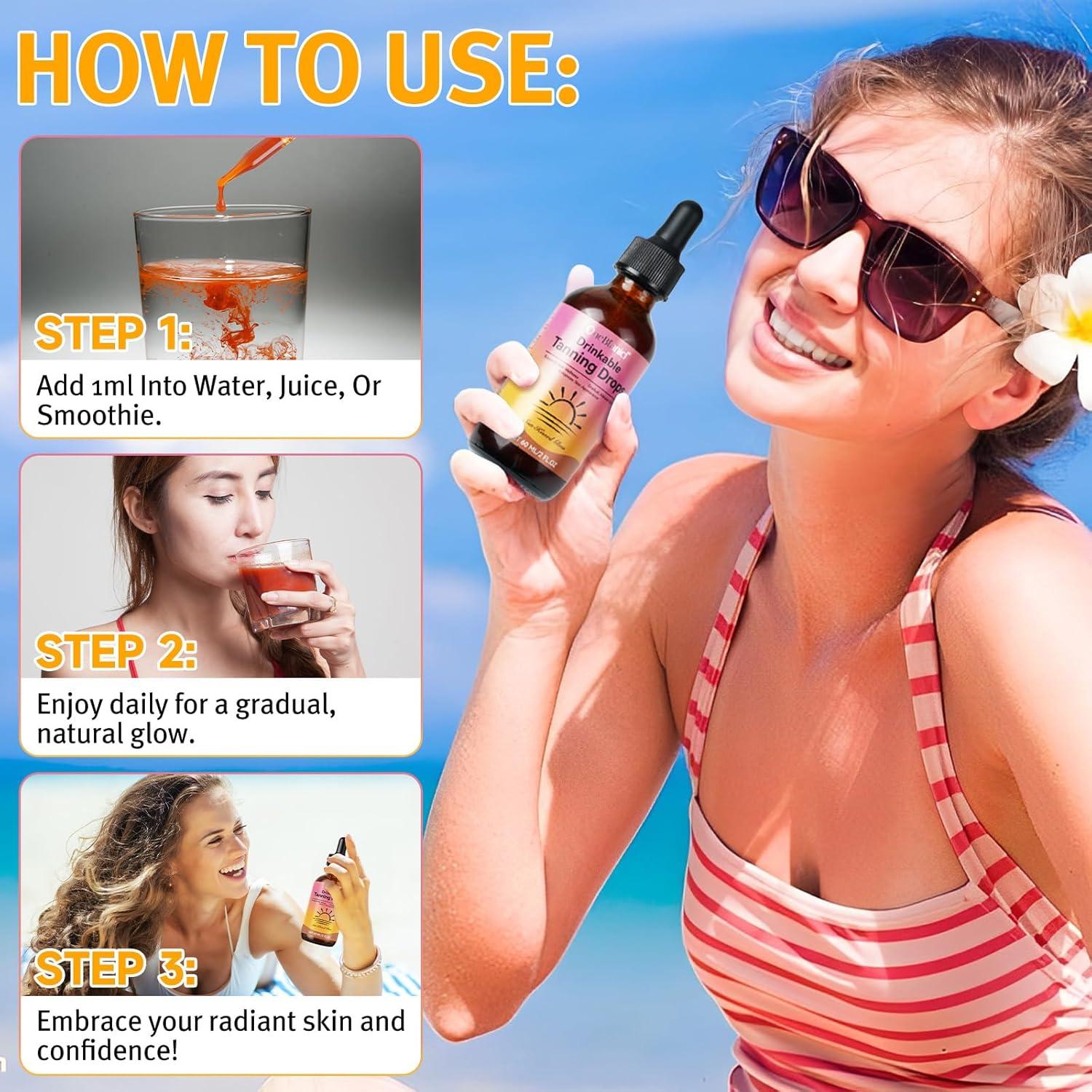 Gotas de bronceado sin sol SHANWU 60ml - Hidratación natural