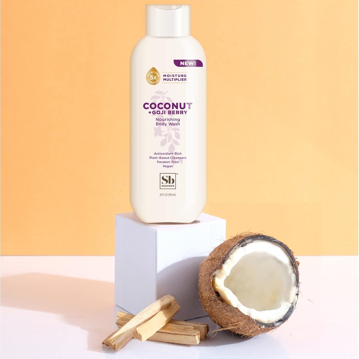 Jabón Líquido Hidratante Soapbox Coco y Baya de Goji 3x567g