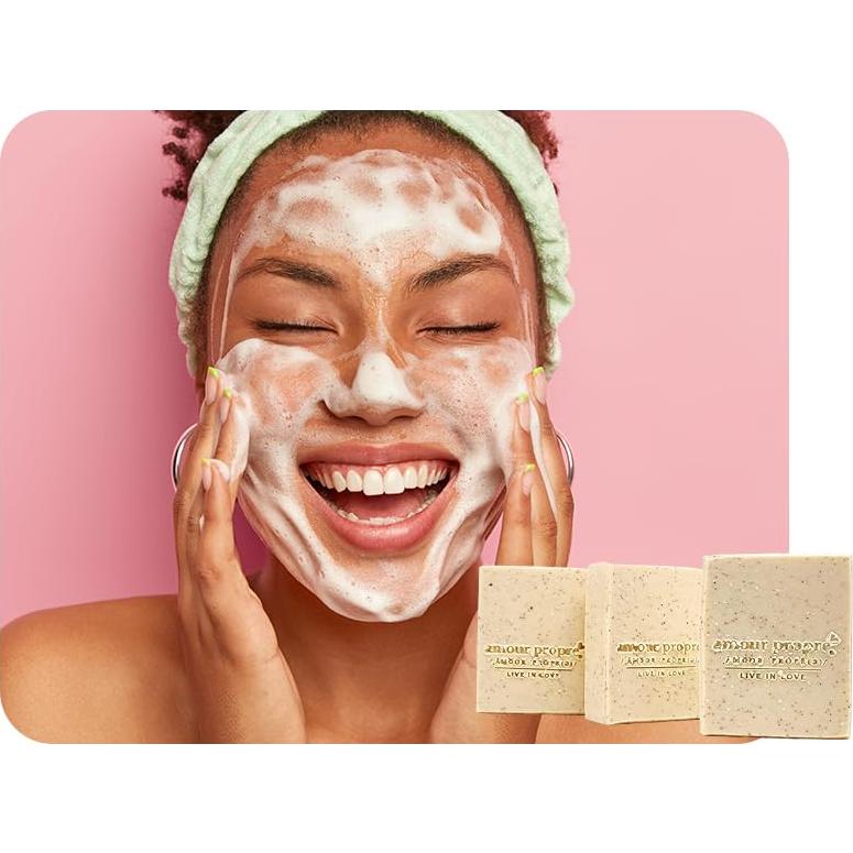 Jabón Artesanal Vegano Leche de Coco y Cáscara de Nuez 12 Unidades