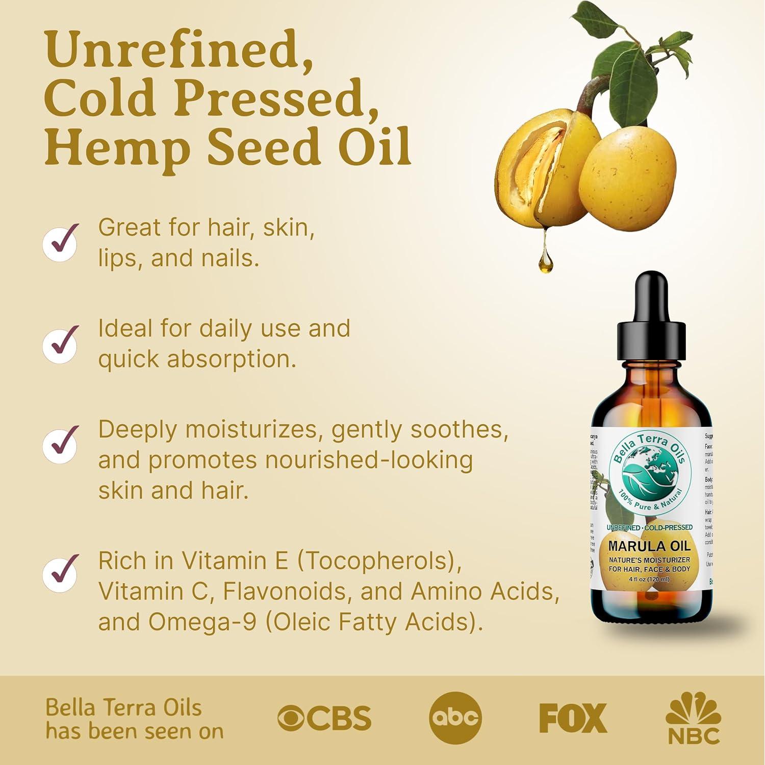 Aceite de Marula Bella Terra 113.4 ml - Antioxidante Facial