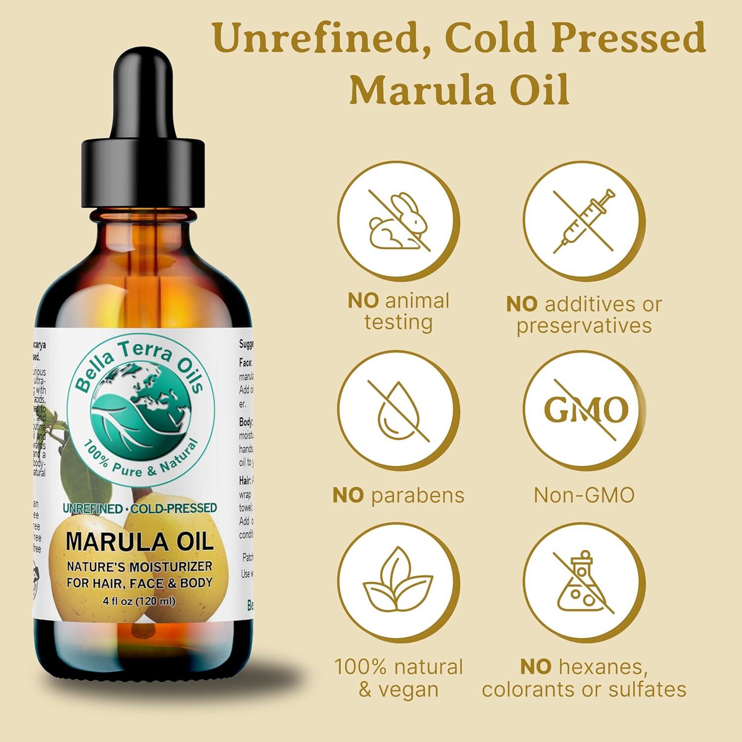 Aceite de Marula Bella Terra 113.4 ml - Antioxidante Facial