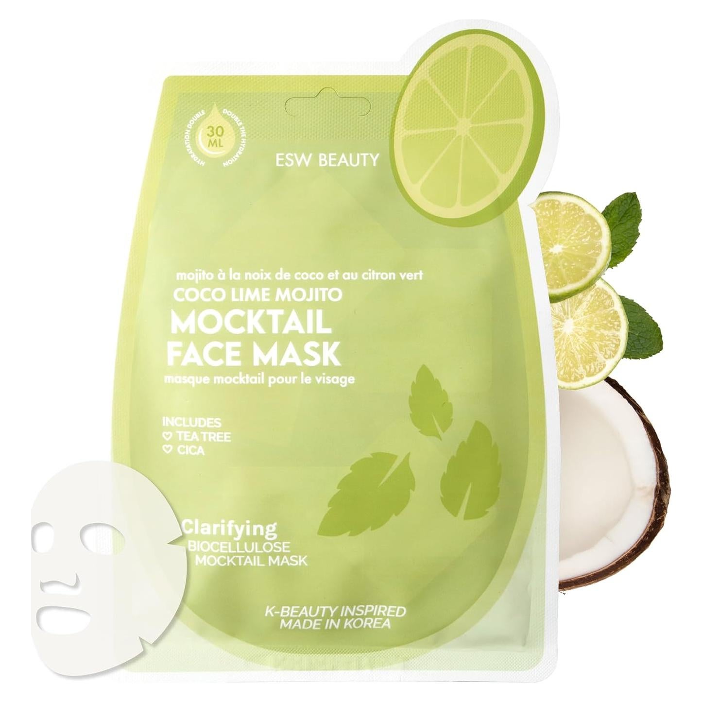 Máscara Facial Aclaradora ESW Beauty Coco Lima Mojito 31g