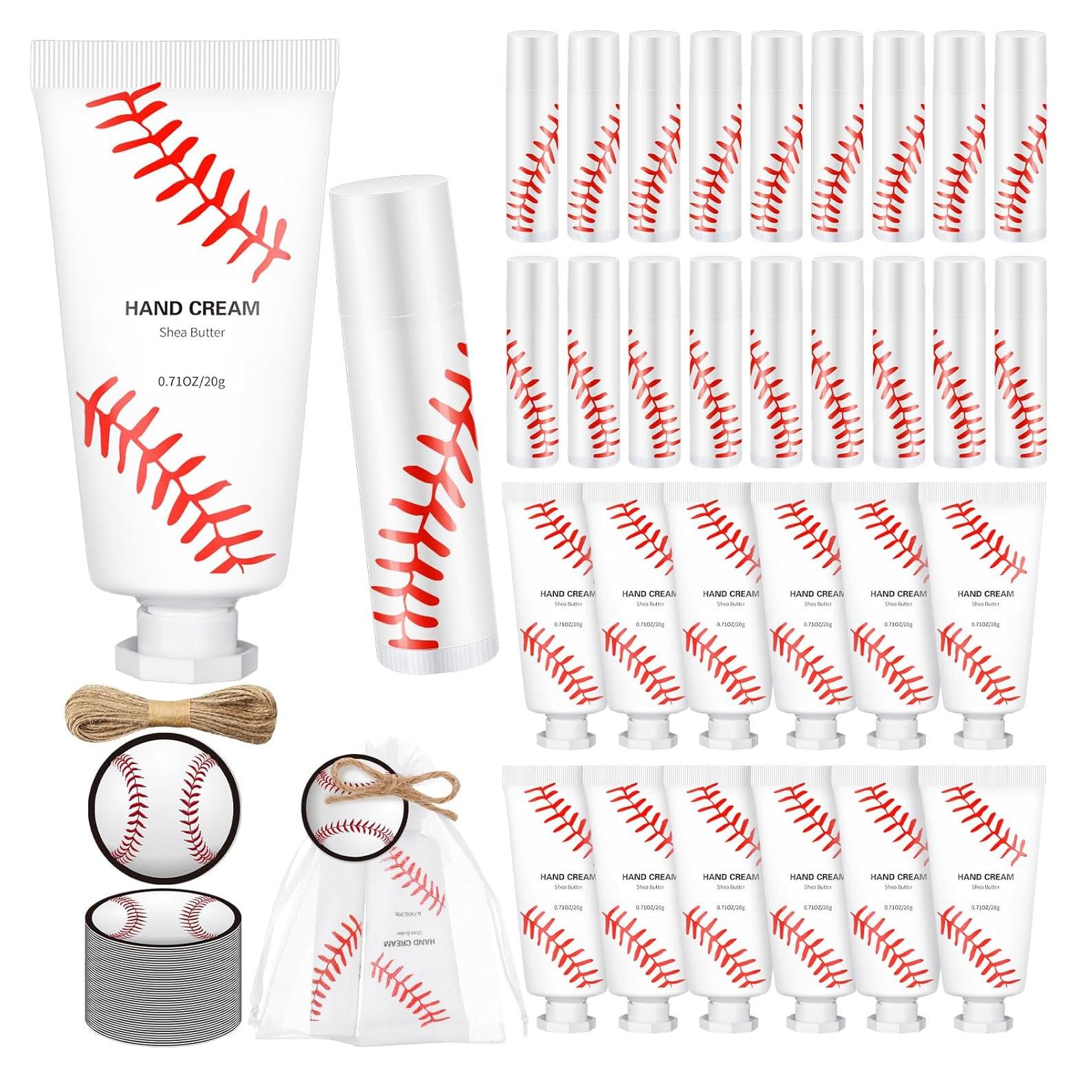 Set de Balsamo Labial y Crema de Manos Béisbol Heigble 144 Pcs
