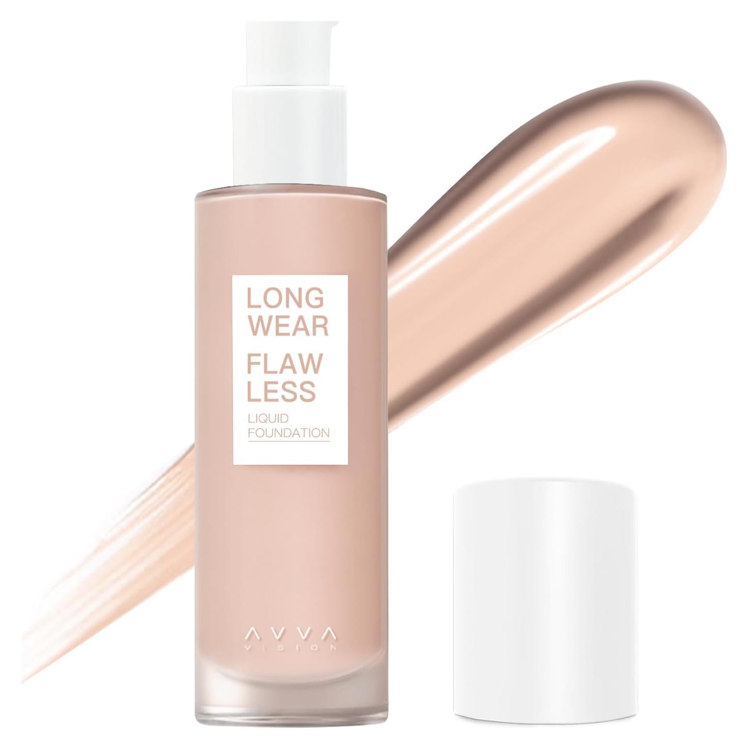 Base Líquida Mate AVVA 29.57 ml Tono Marfil Claro Cobertura Completa